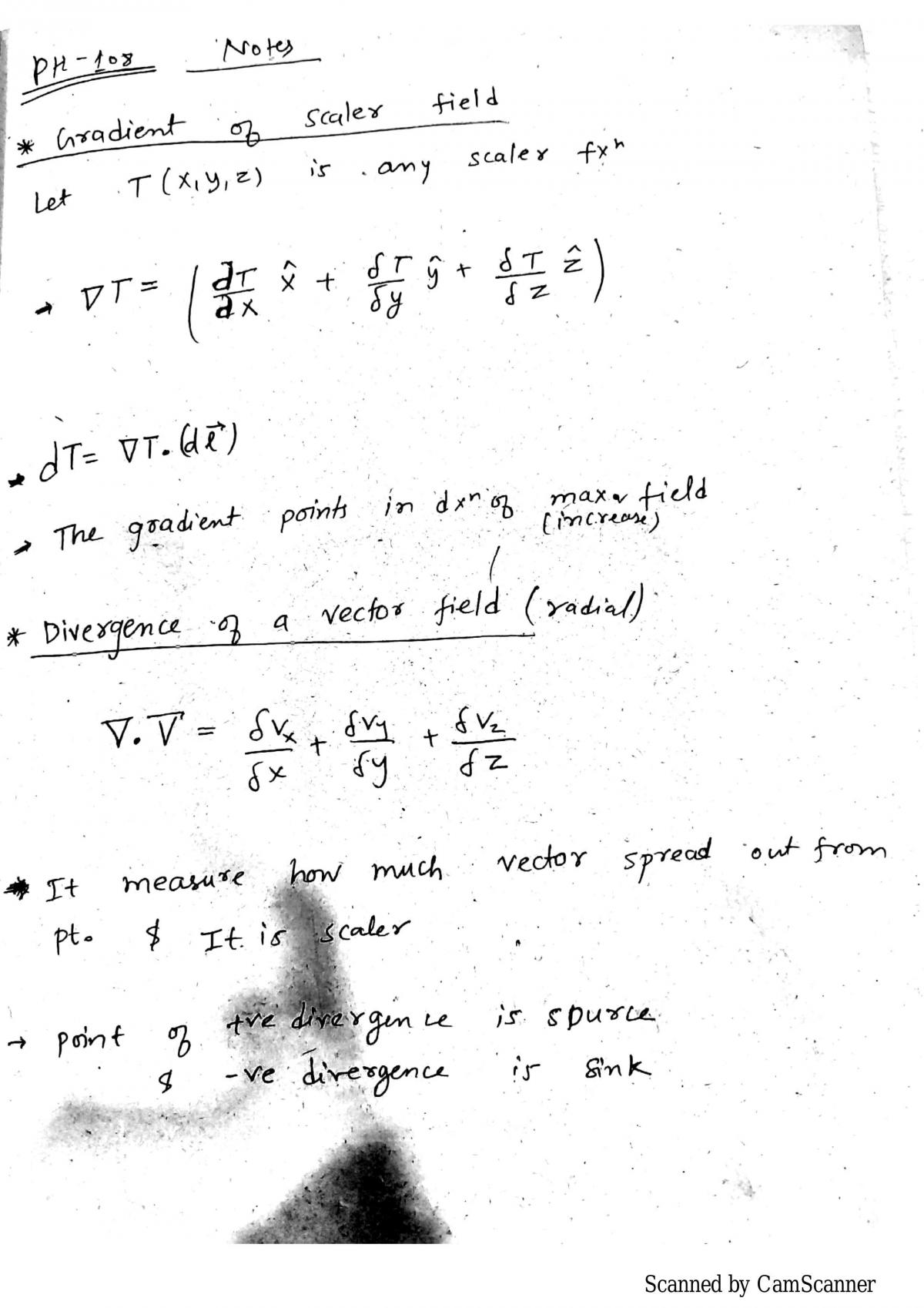 PH108 Class Notes - Page 1