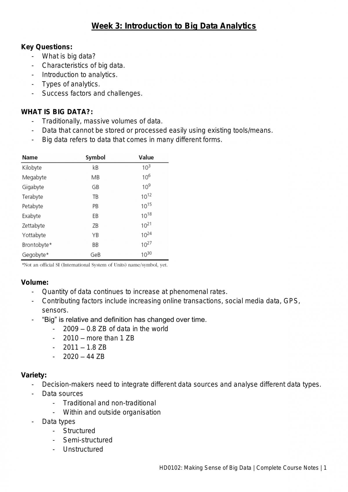 HD0102 Making Sense of Big Data Course Compilation - Page 1