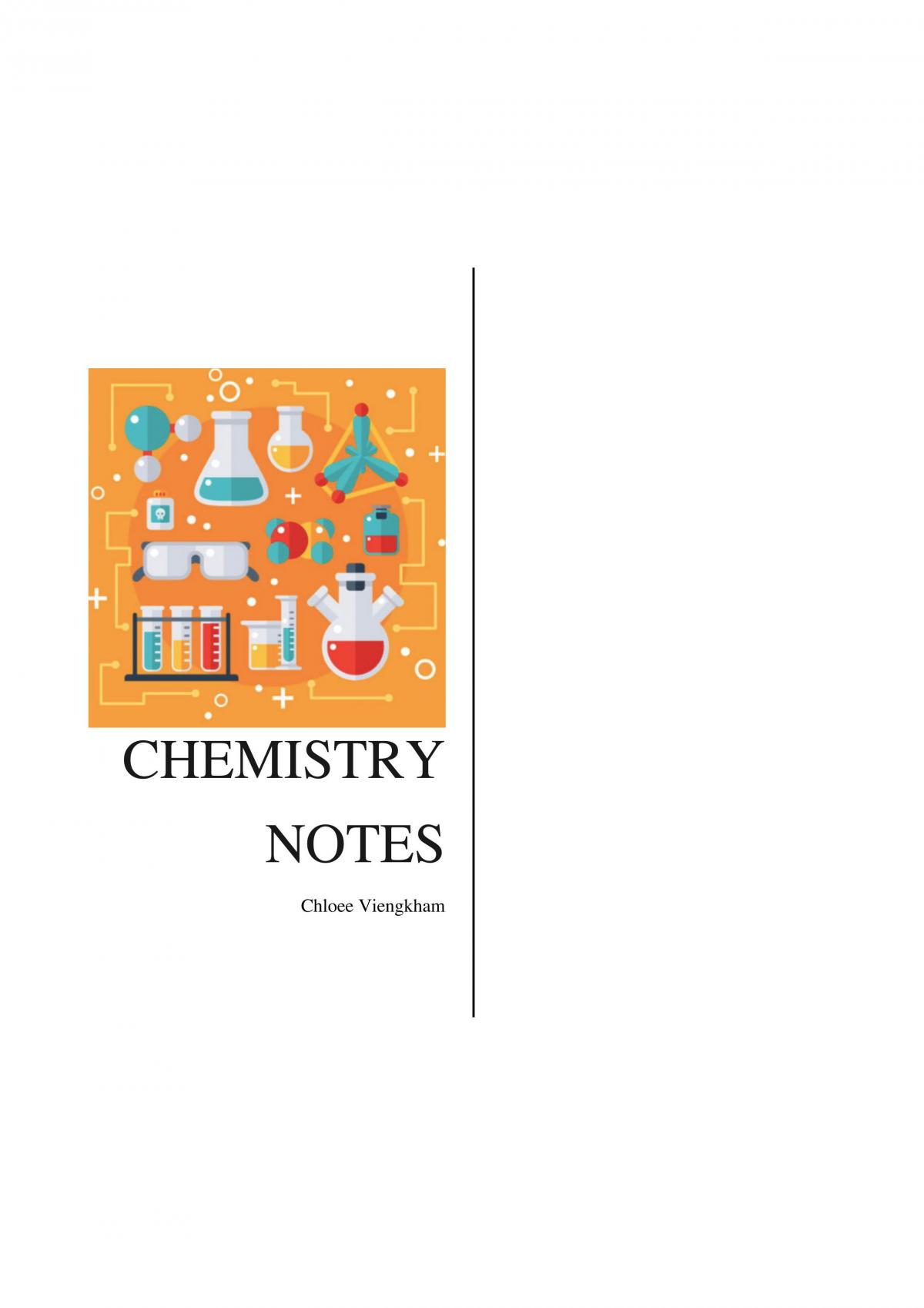 Chemistry Notes - Page 1
