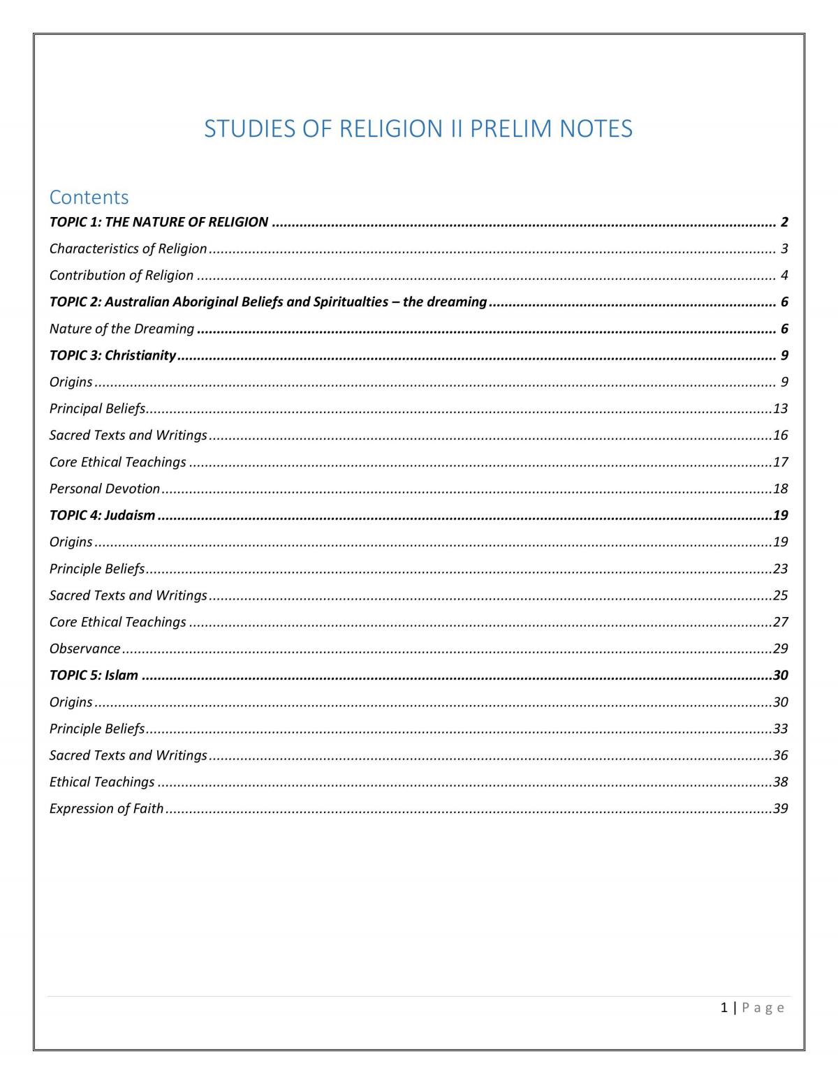 Complete preliminary SOR 2 notes - Page 1