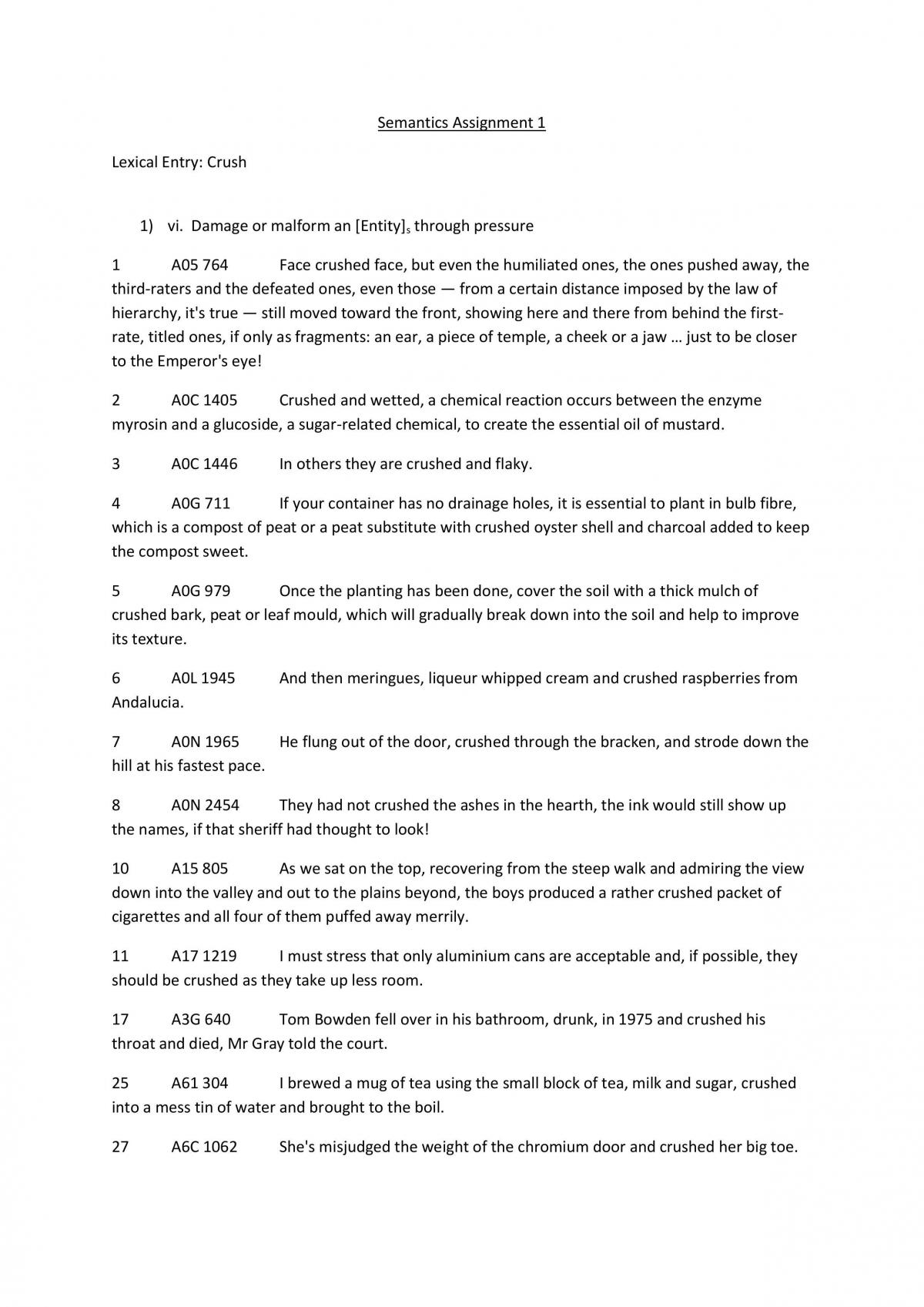 Semantics Assignment 1 - Page 1