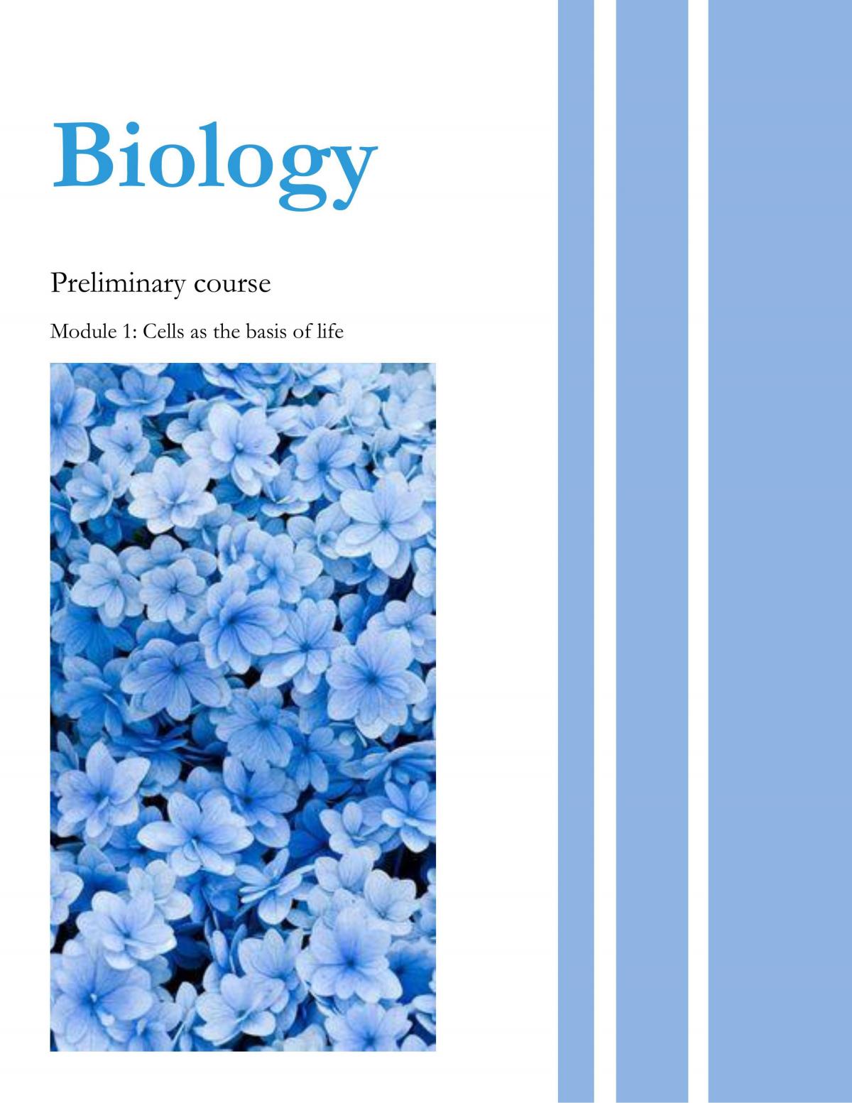 Cells As the Basis of Life Notes - Page 1