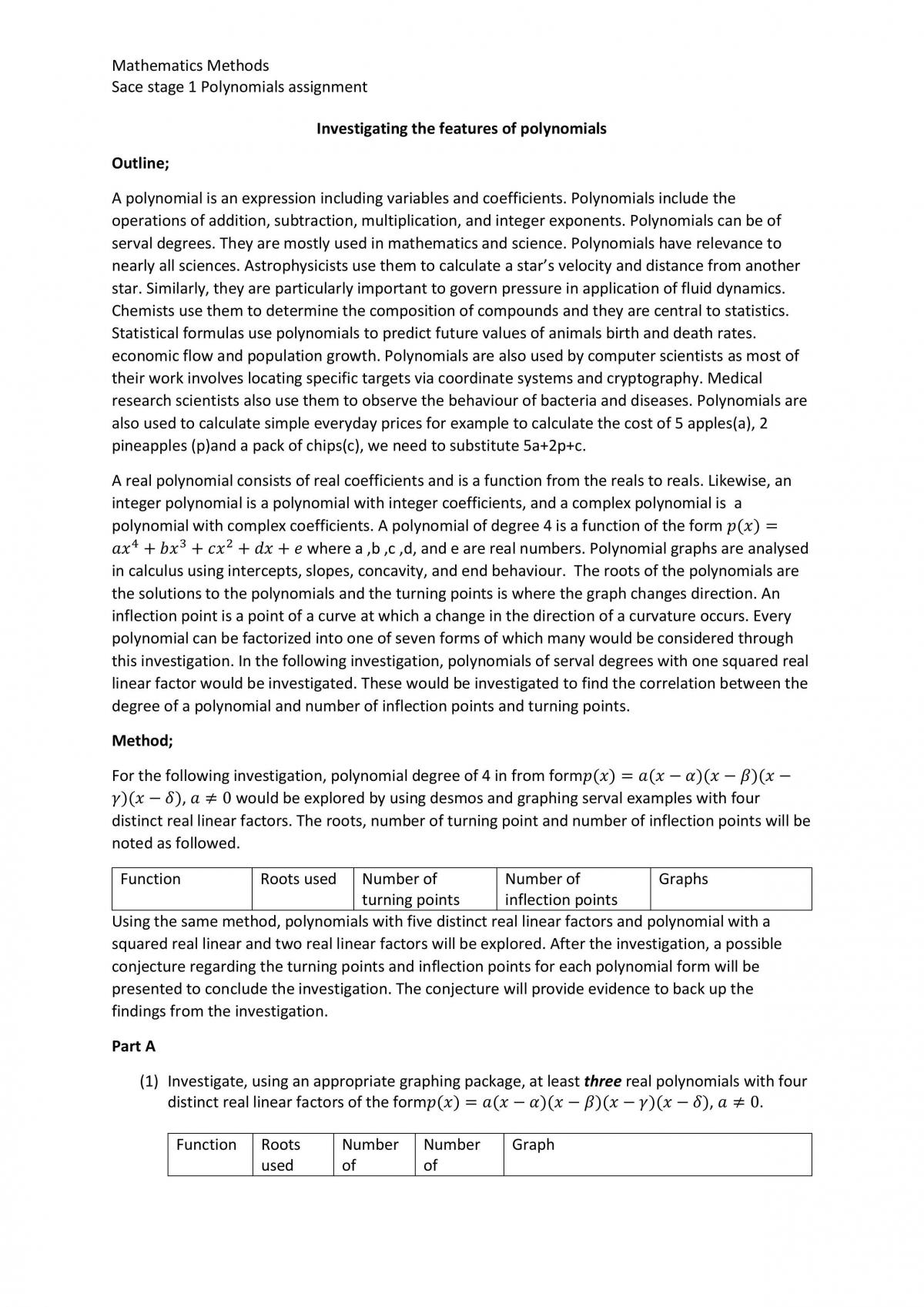 Investigating the features of polynomials - Page 1