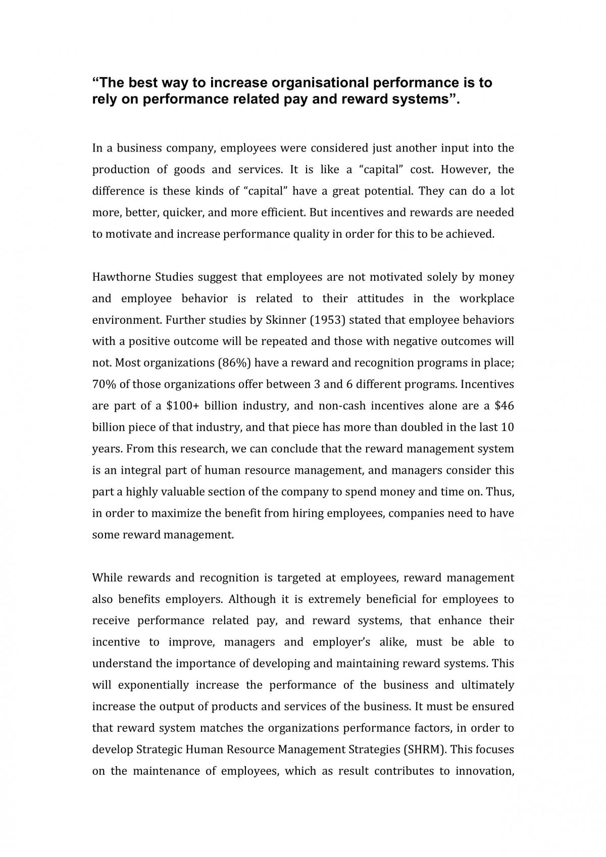 Debate- rewarding systems  - Page 1