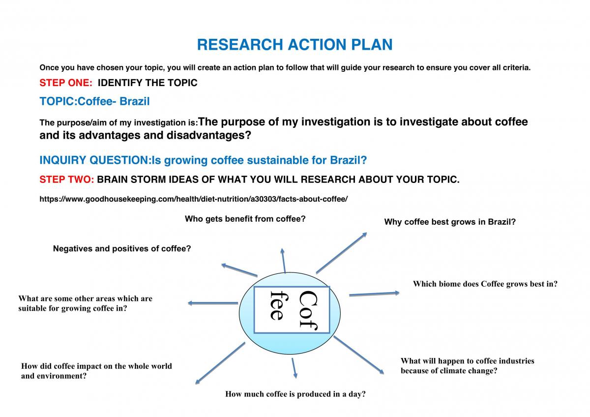 Research Action Plan - Page 1