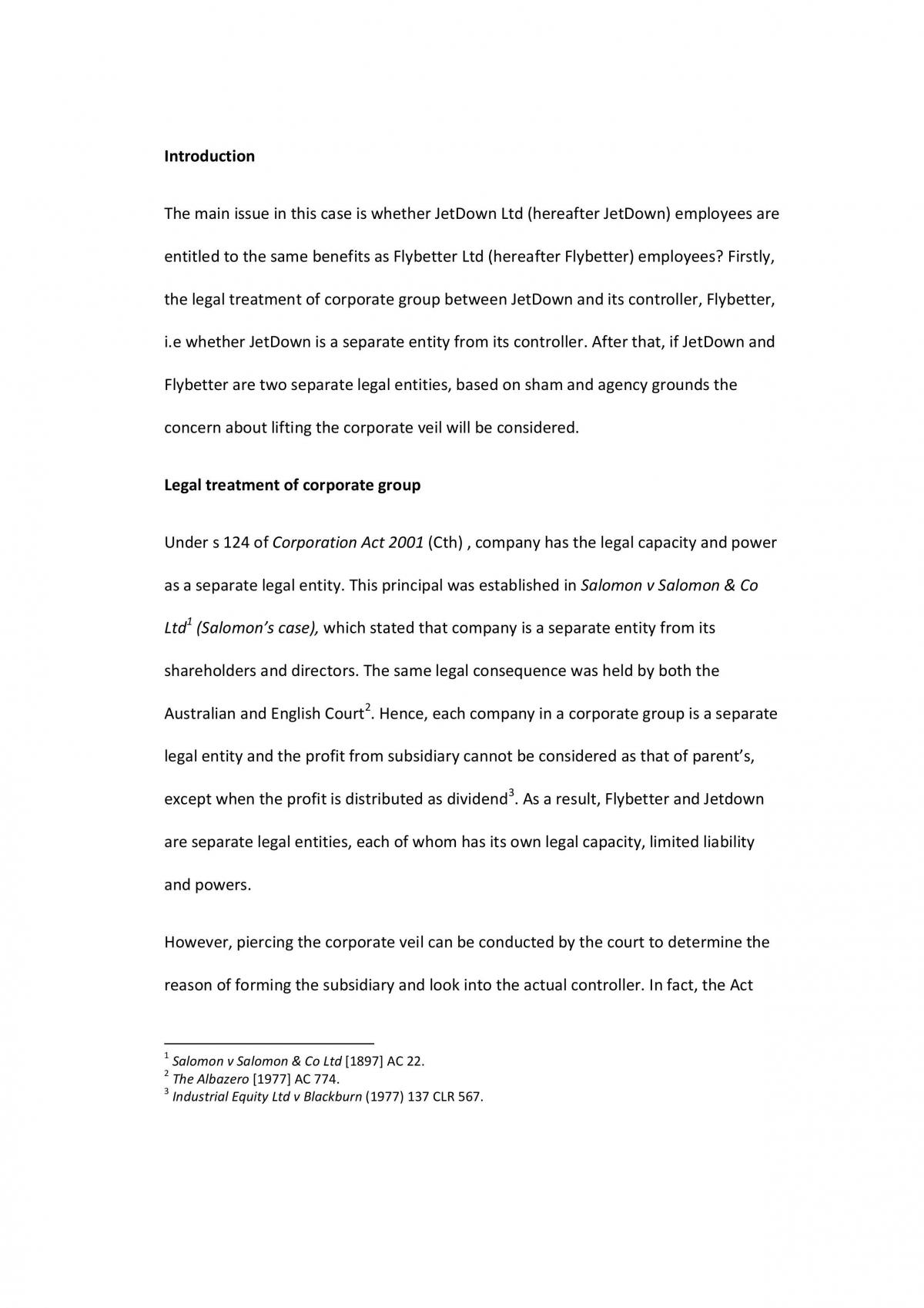 1st Case - Jetdown v Flybetter - Page 1