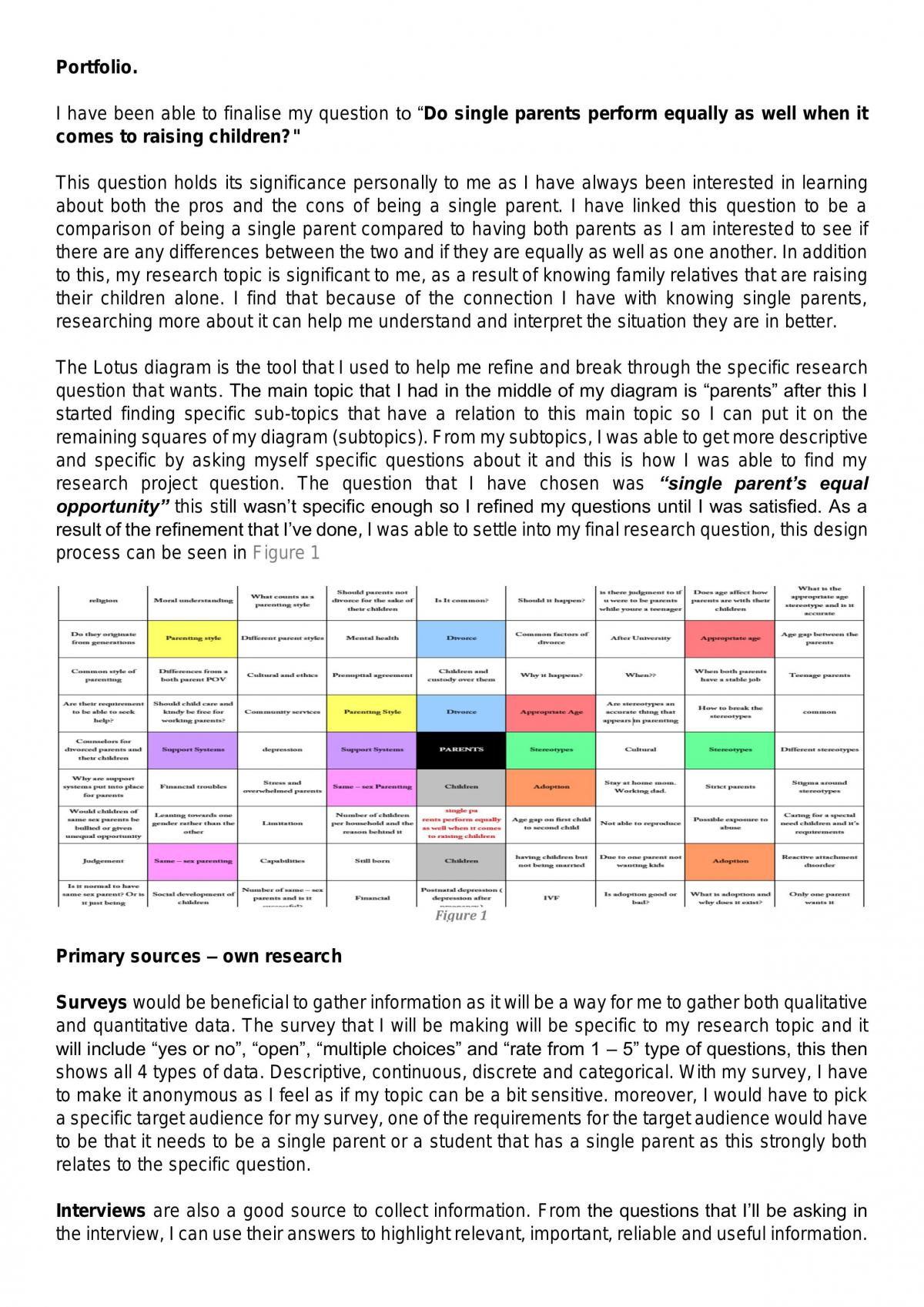 Research Project Proposal - Page 1
