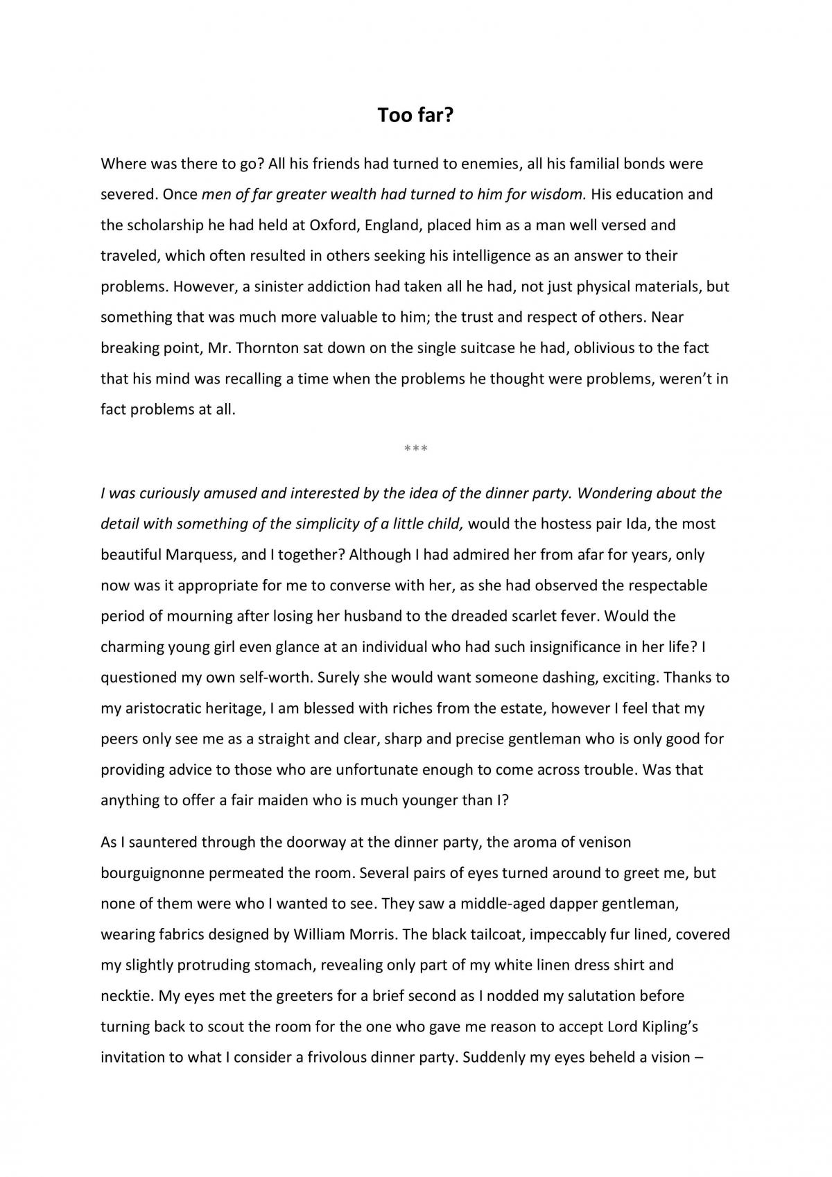Too far - Page 1