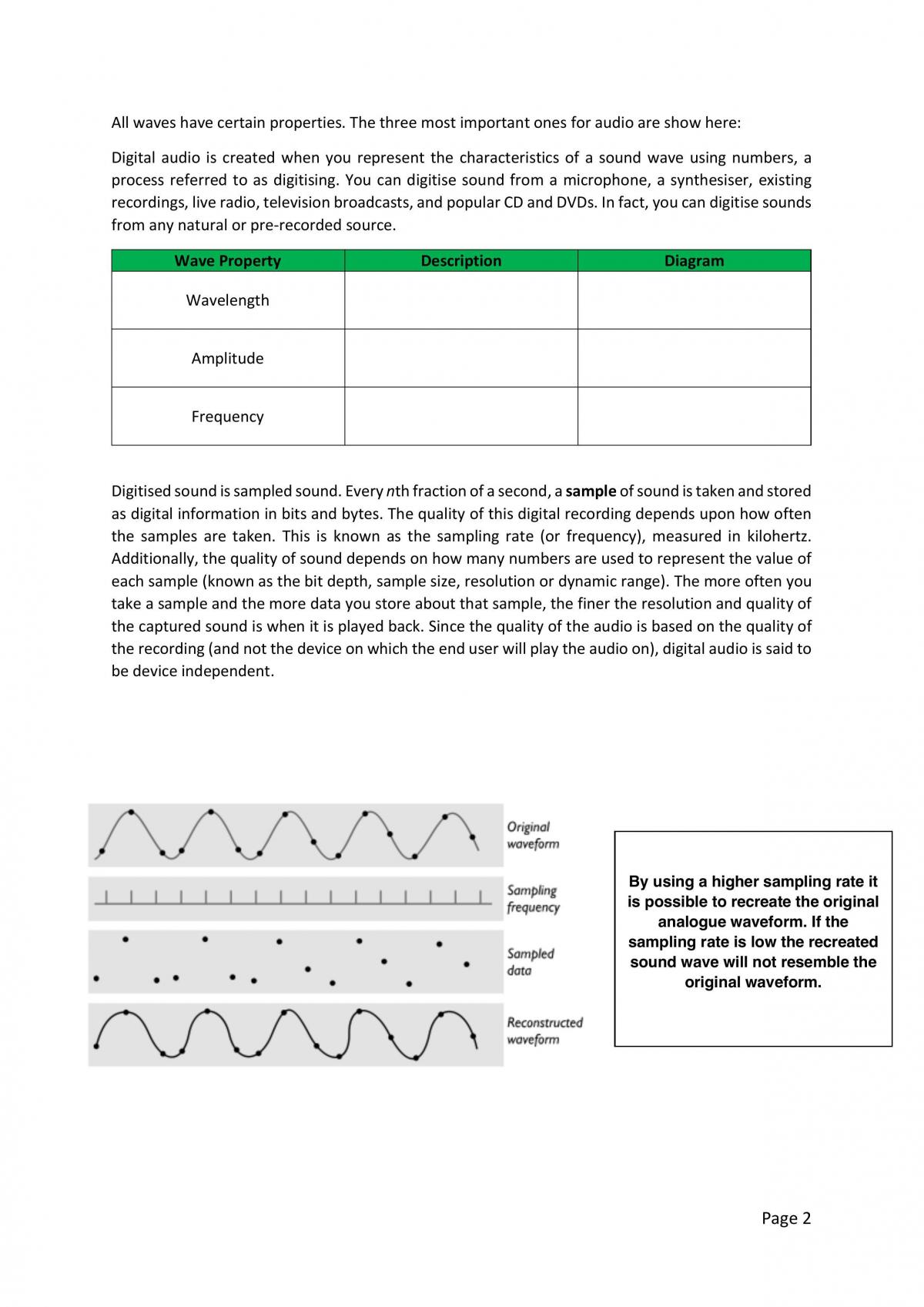 Multimedia Elements 2 - Audio and Video - Page 2