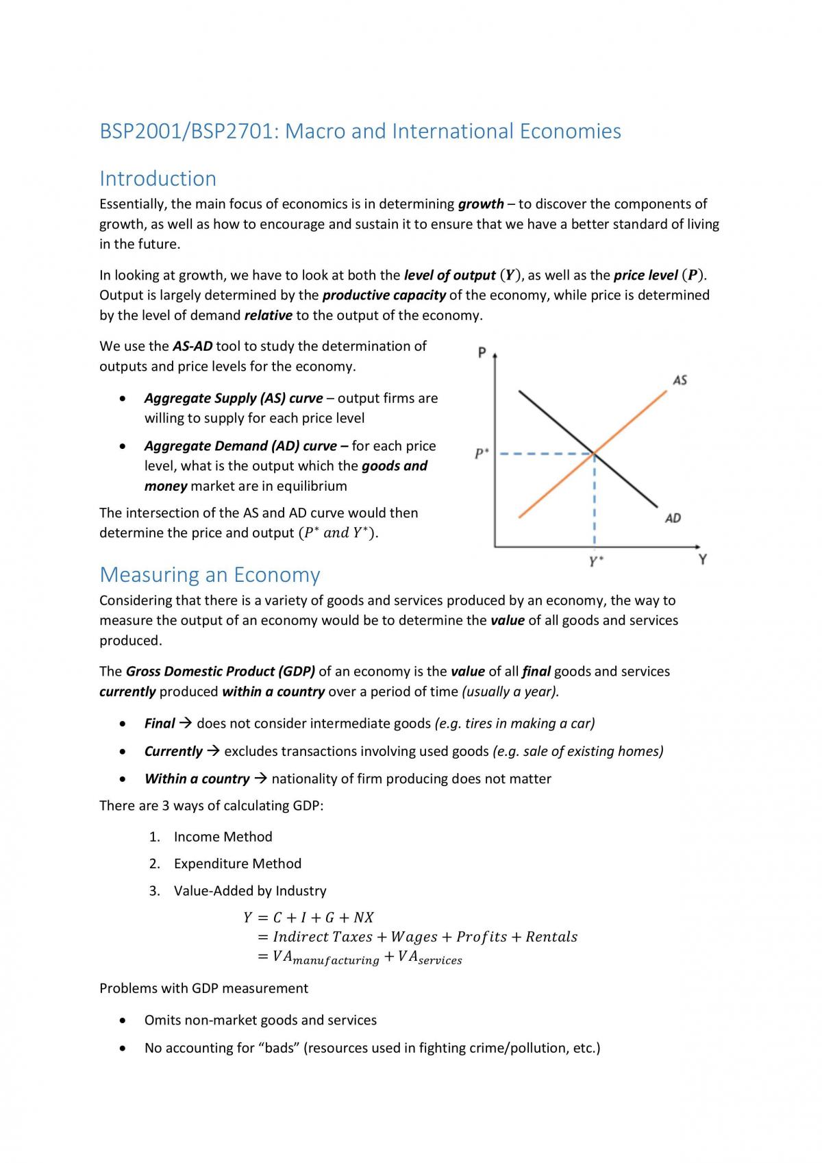 BSP2701 Summary Notes - Page 1
