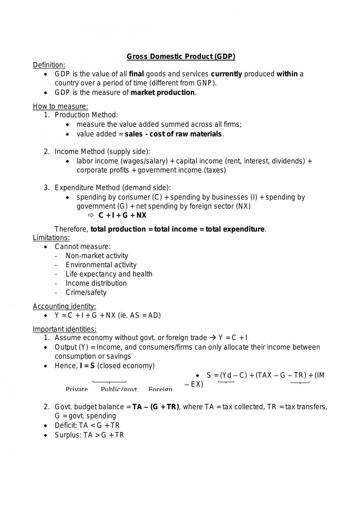 BSP2701 Notes - Page 1