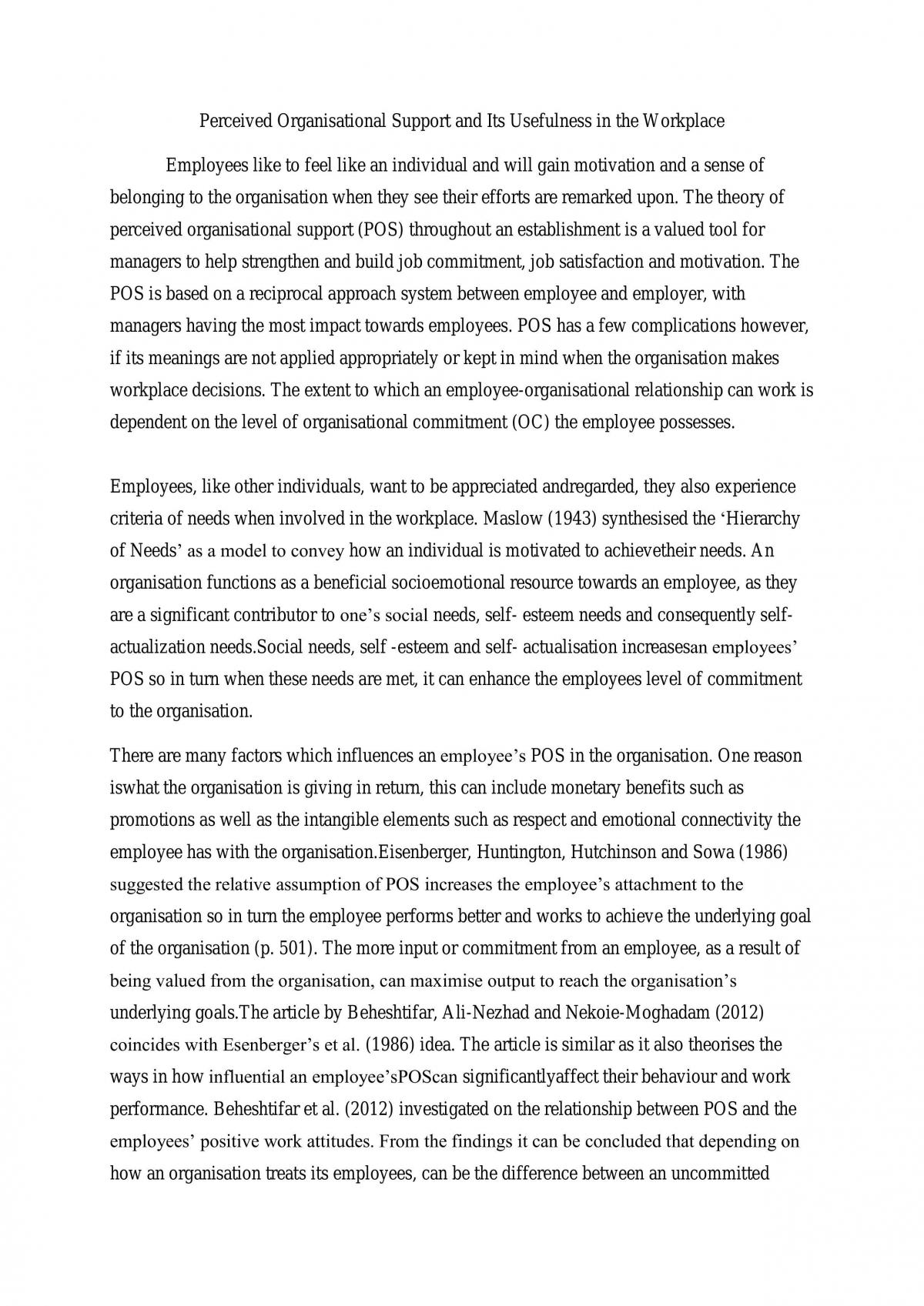Major Essay - Page 1