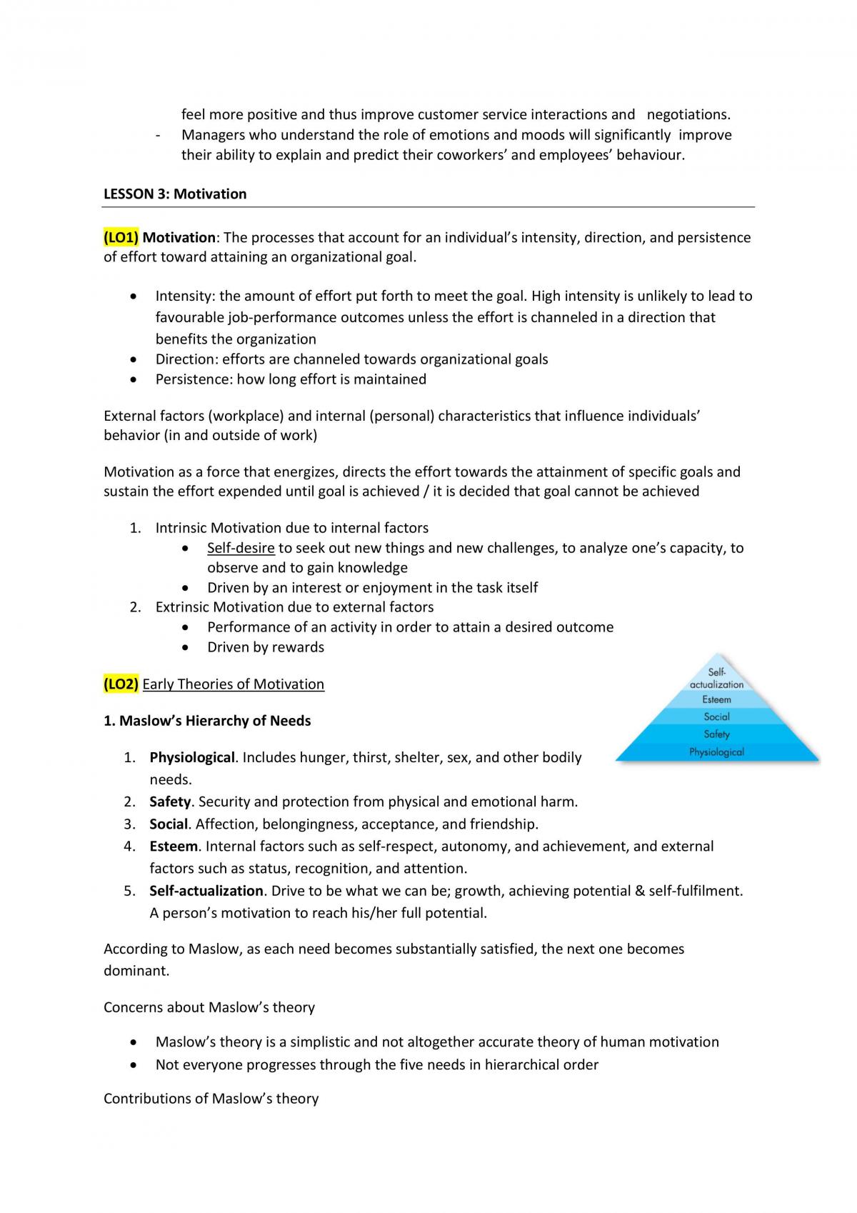 Ultimate Study Notes for MNO1706 - Organisational Behavior - Page 6