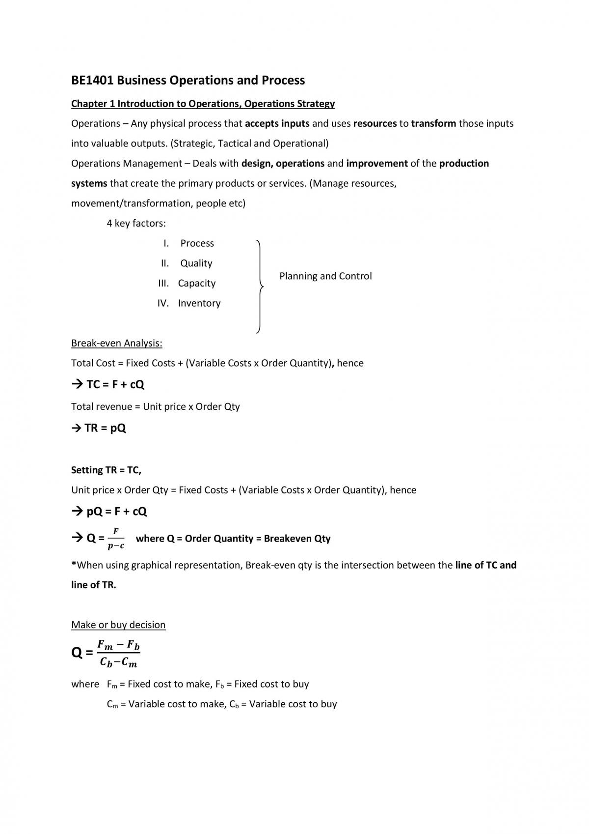 Business Operations Notes - Page 1