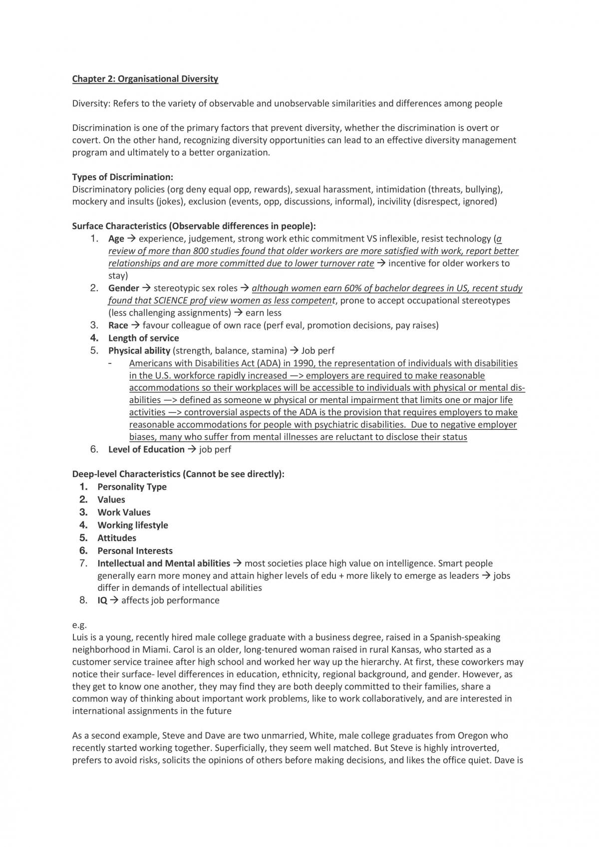 MNO1706A Organisational Behaviour Notes - Page 1