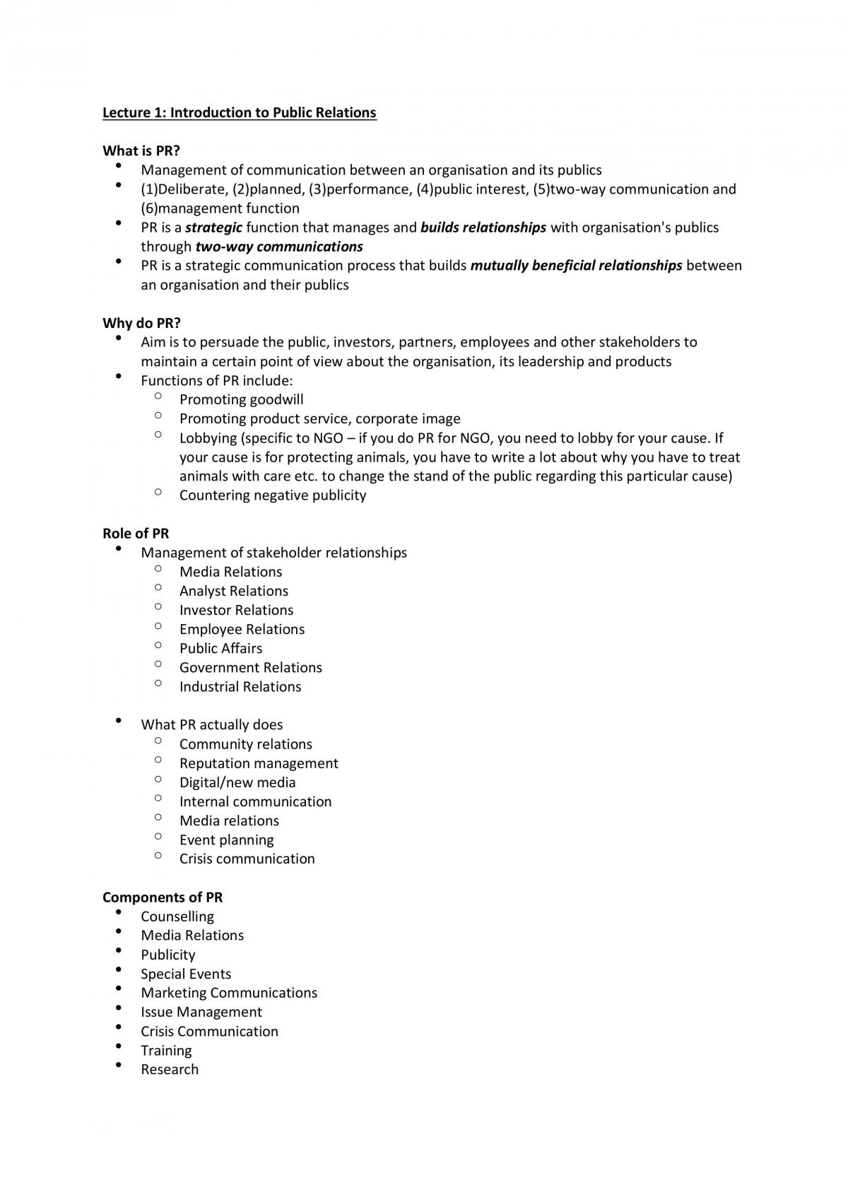 Notes for CS2101 - Page 1