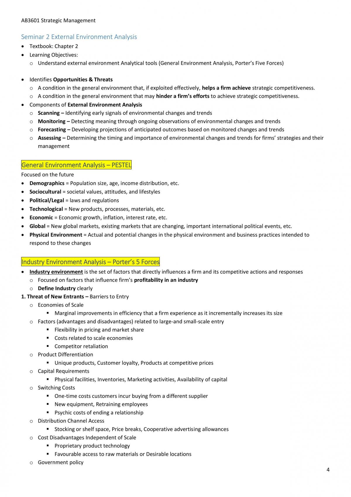 AB3601 Strategic Management Notes - Page 4