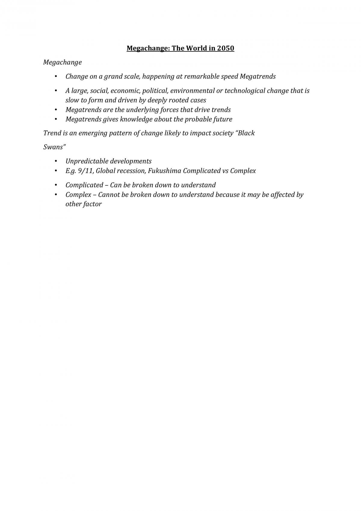 MGMT005 - VUCA Notes - Page 1