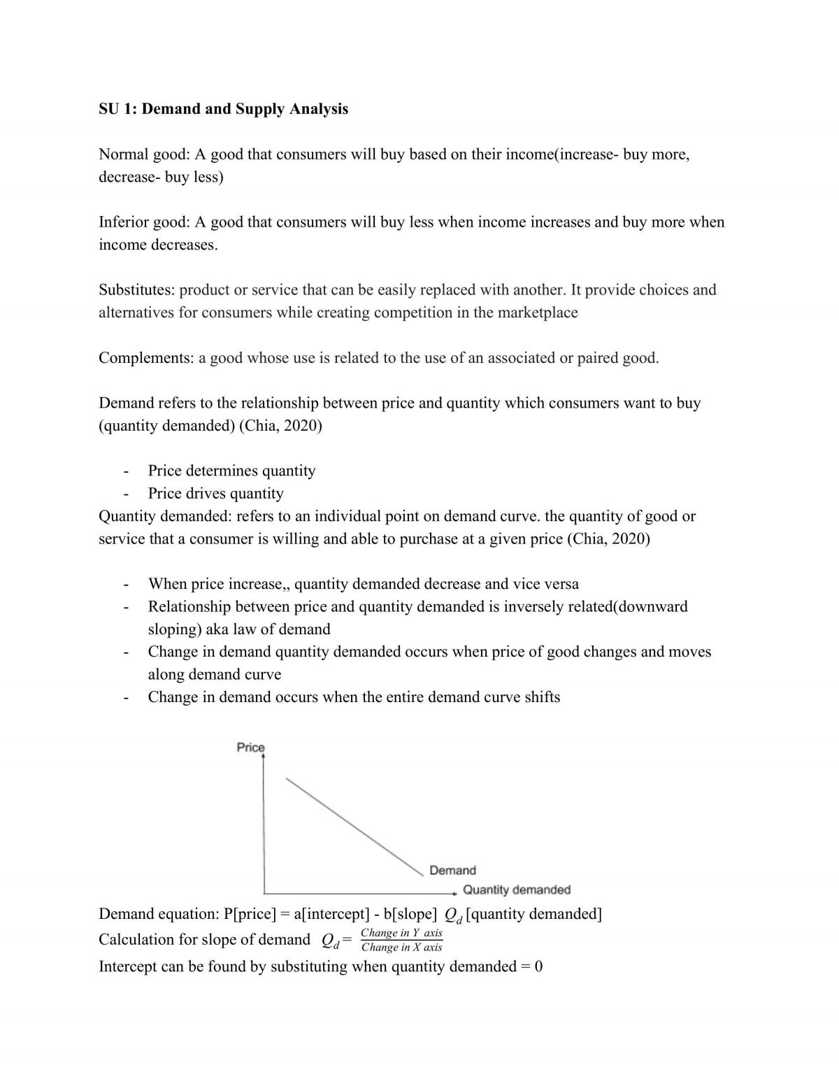 Econs Revision Notes - Page 1