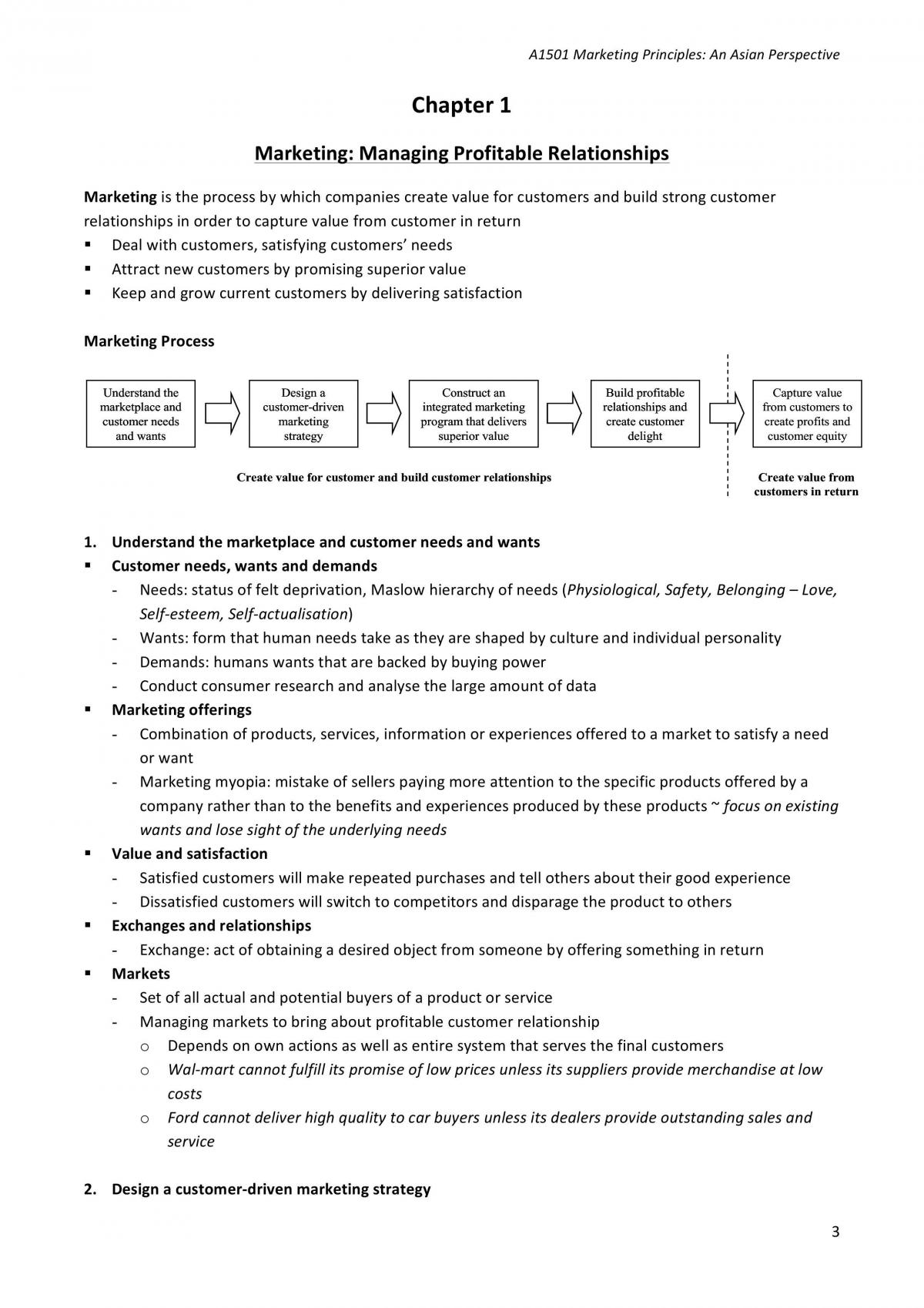 AB1501 Marketing Study Notes - Page 1