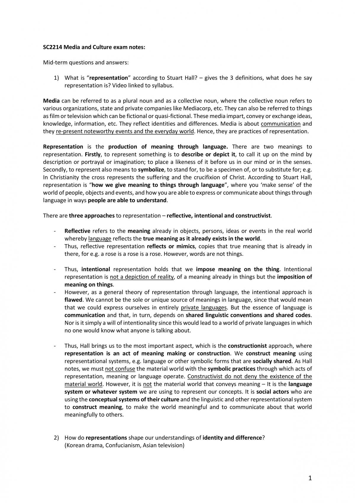 SC2214 Study Guide - Page 1