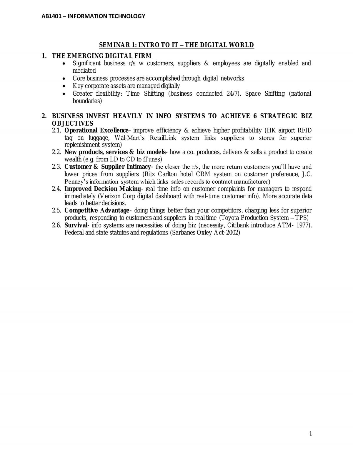 AB1401 IT Bible - Page 1