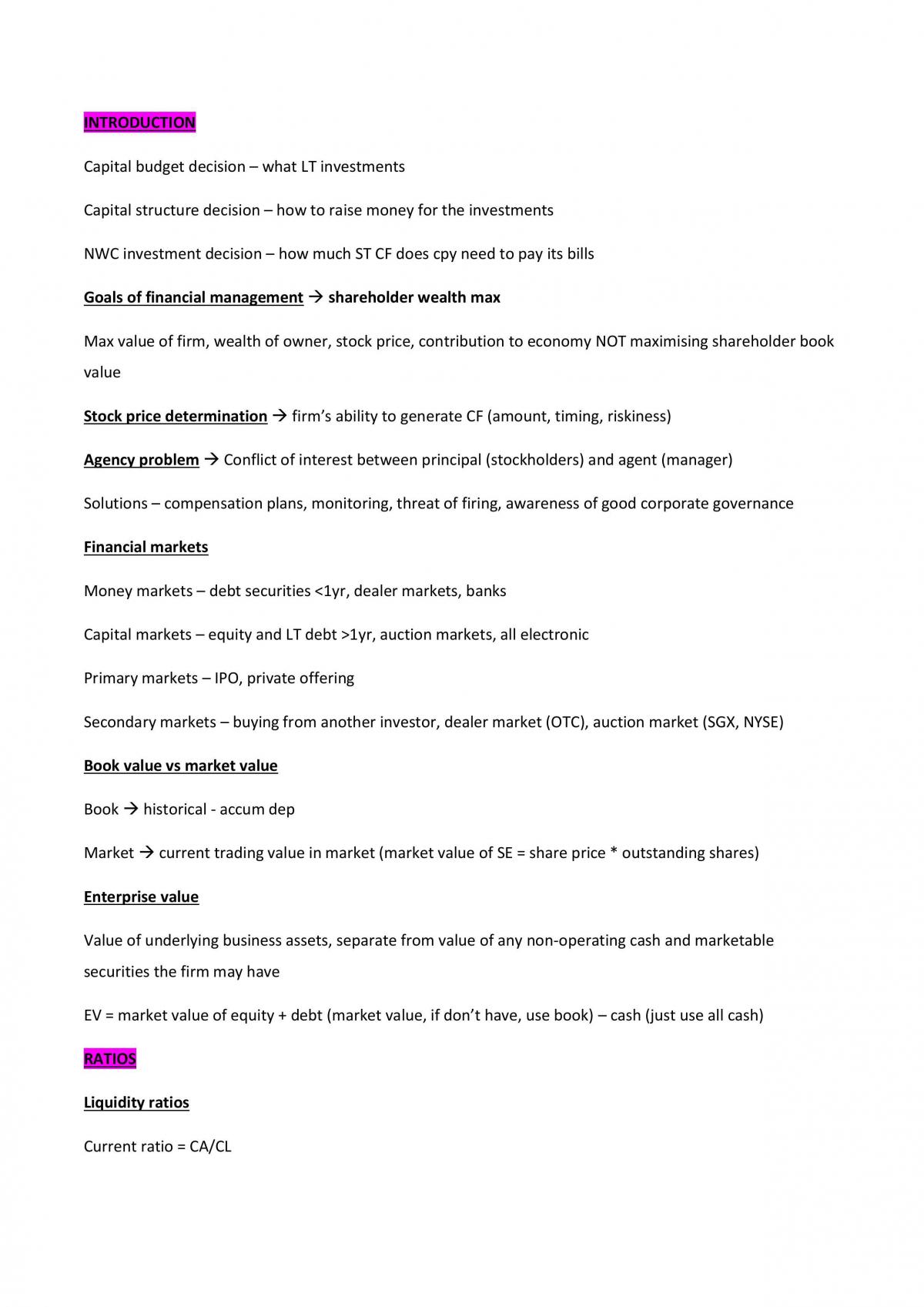 FIN2704 Complete Notes - Page 1