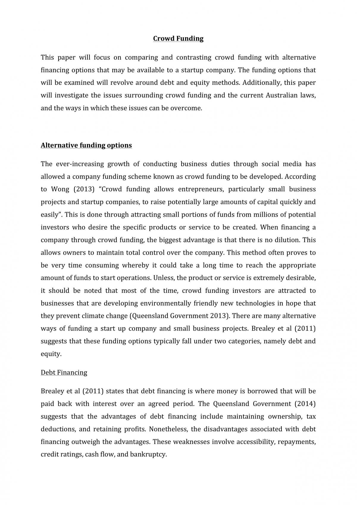 Crowd funding  - Page 1