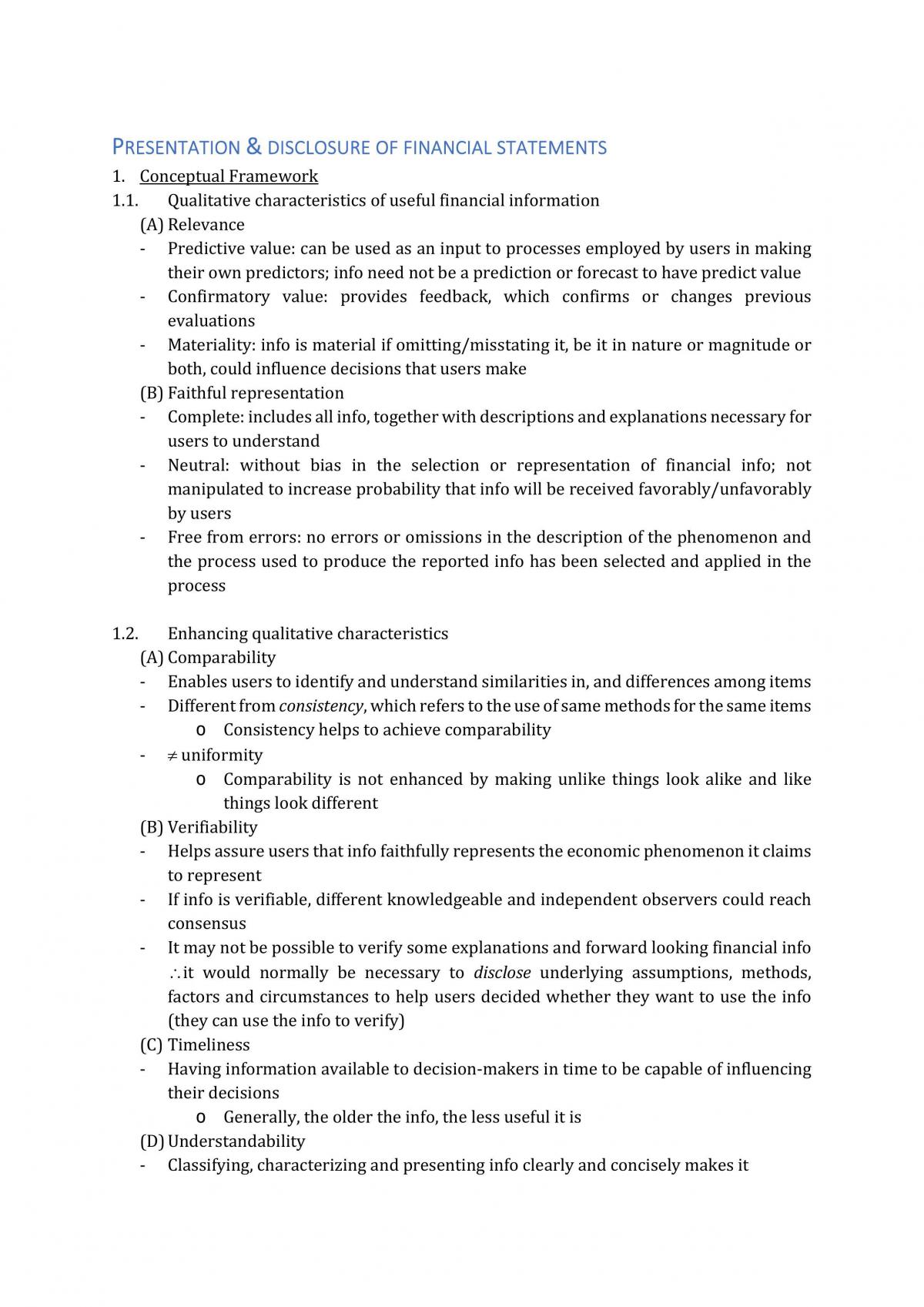 AC1102 Accounting 2 Notes - Page 1