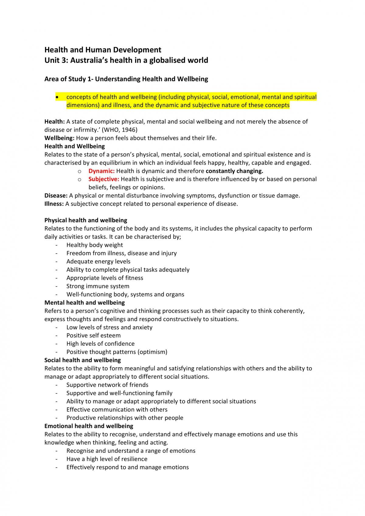 HHD Complete course notes - Page 1