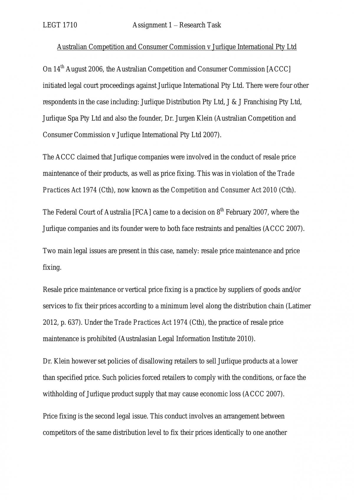 Research Assignment - Page 1