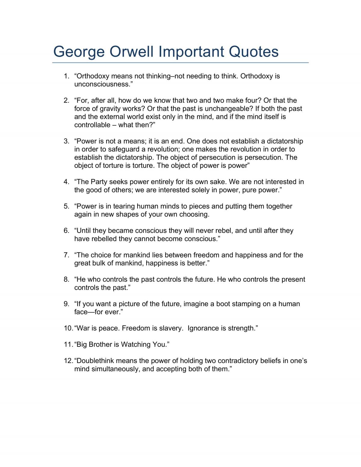 GATTACA and 1984 study notes  - Page 1