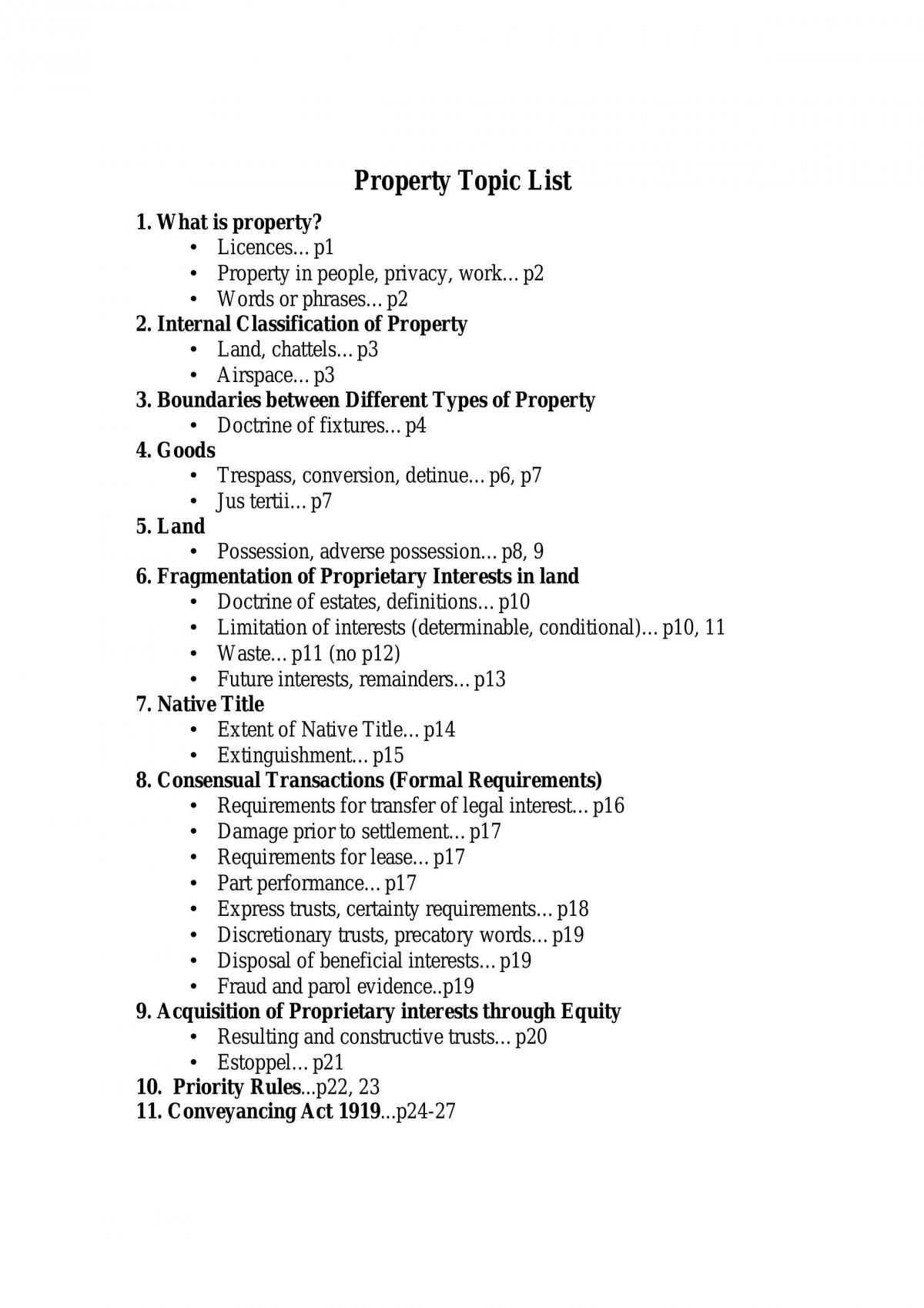Property 1 Notes From 2004 - Page 1