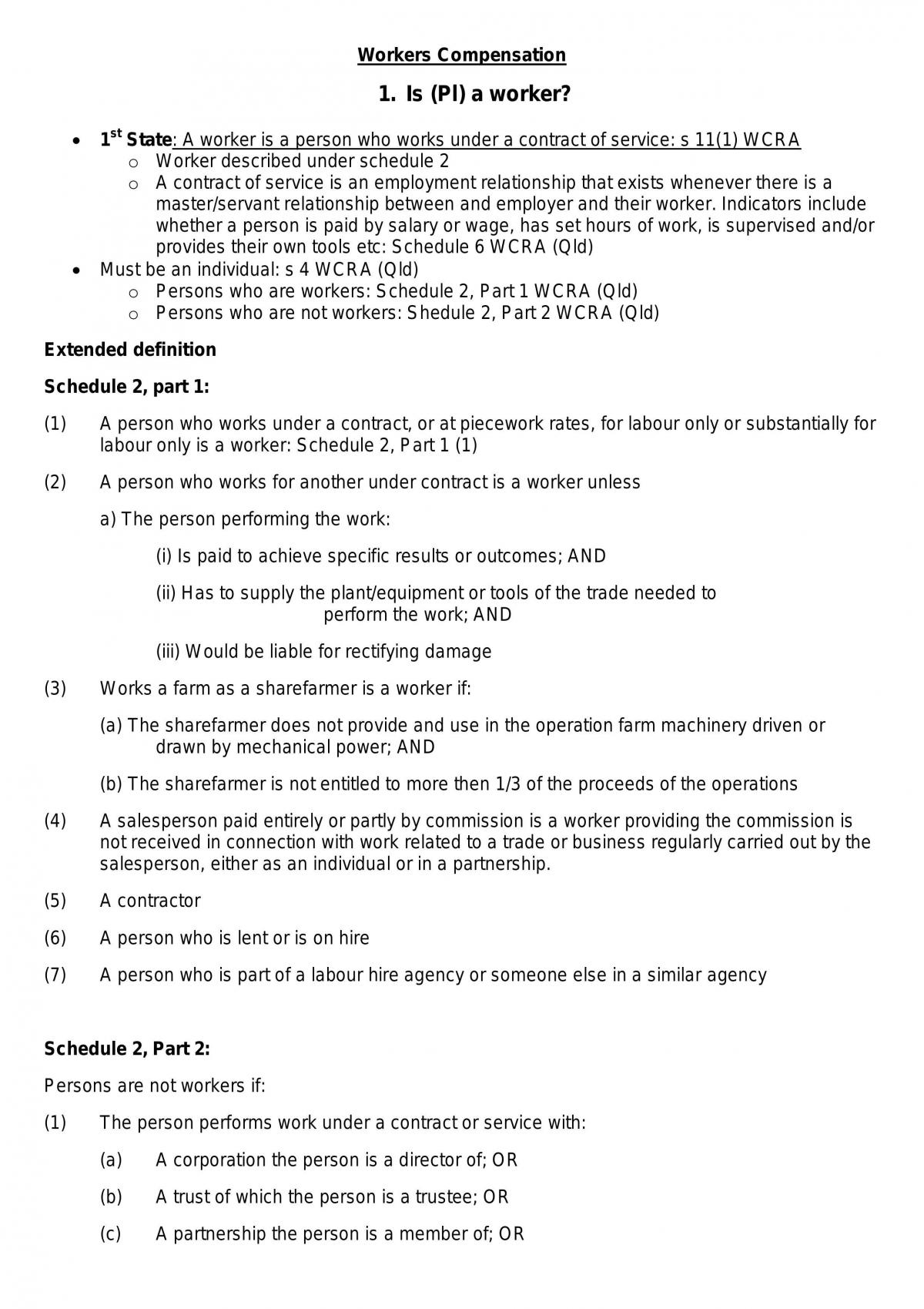 workers compensation - Page 1