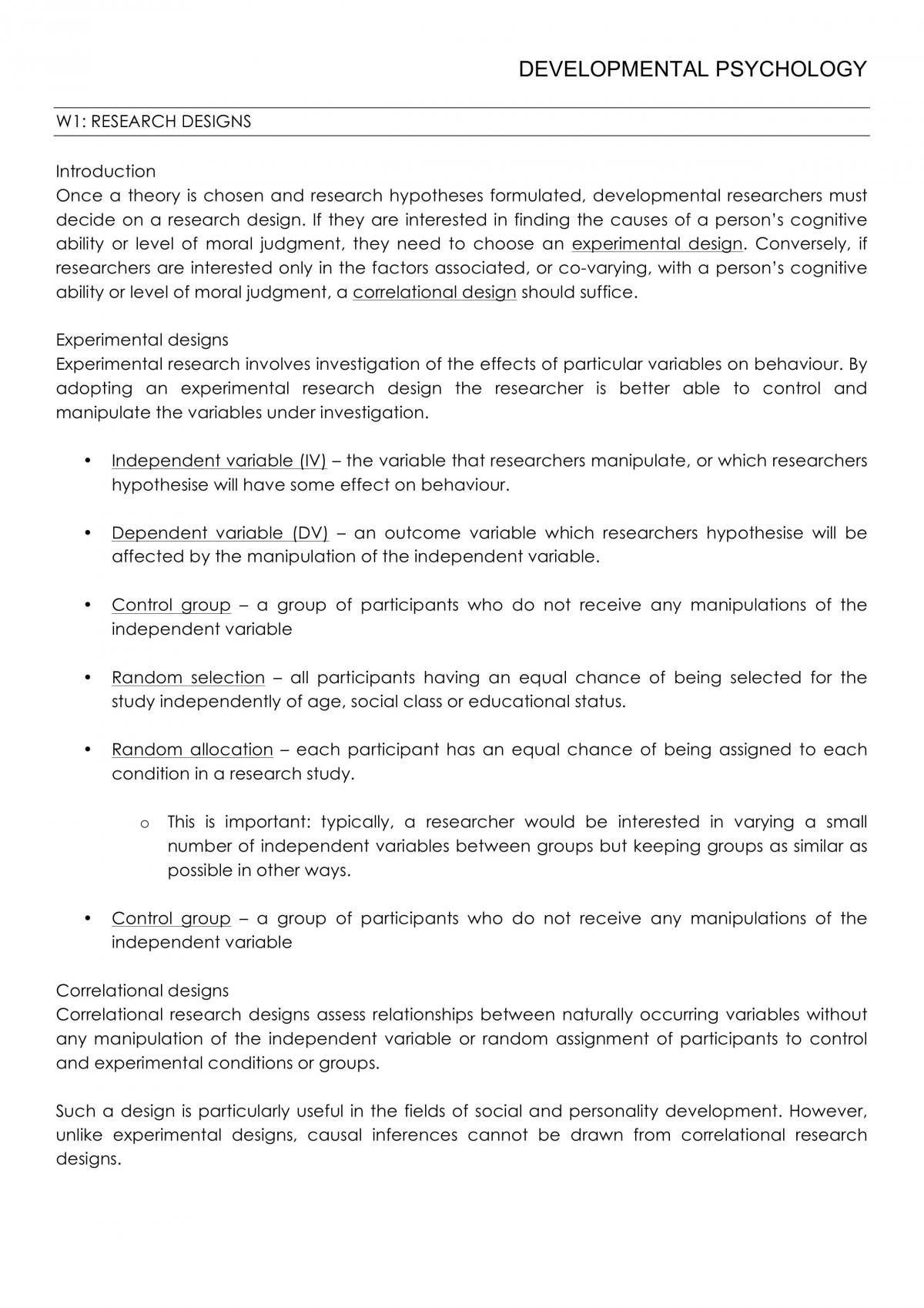 PSYC2061 Complete Study Notes - Page 1