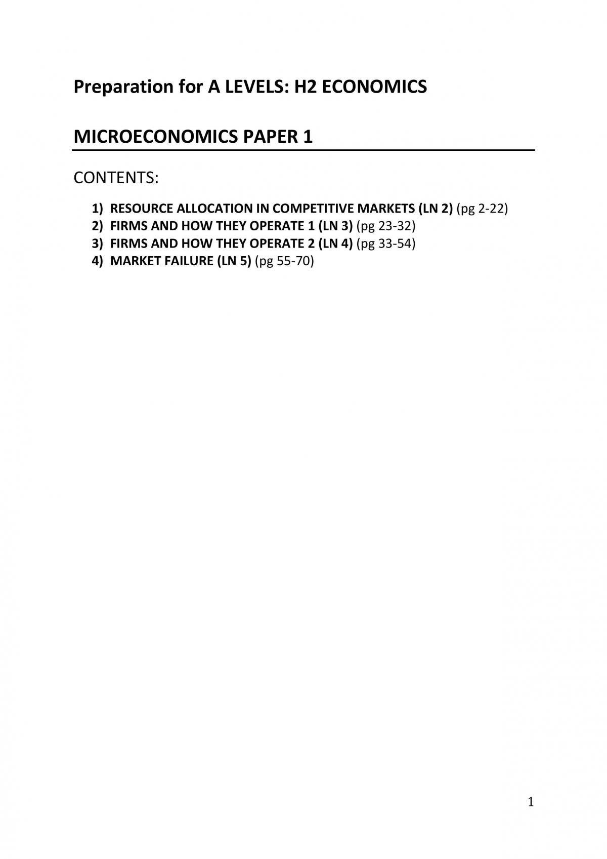 microeconomics term paper subjects