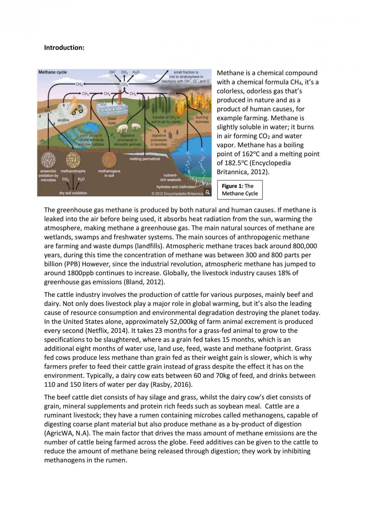 Methods of Reducing Methane Emissions SHE Task  - Page 1
