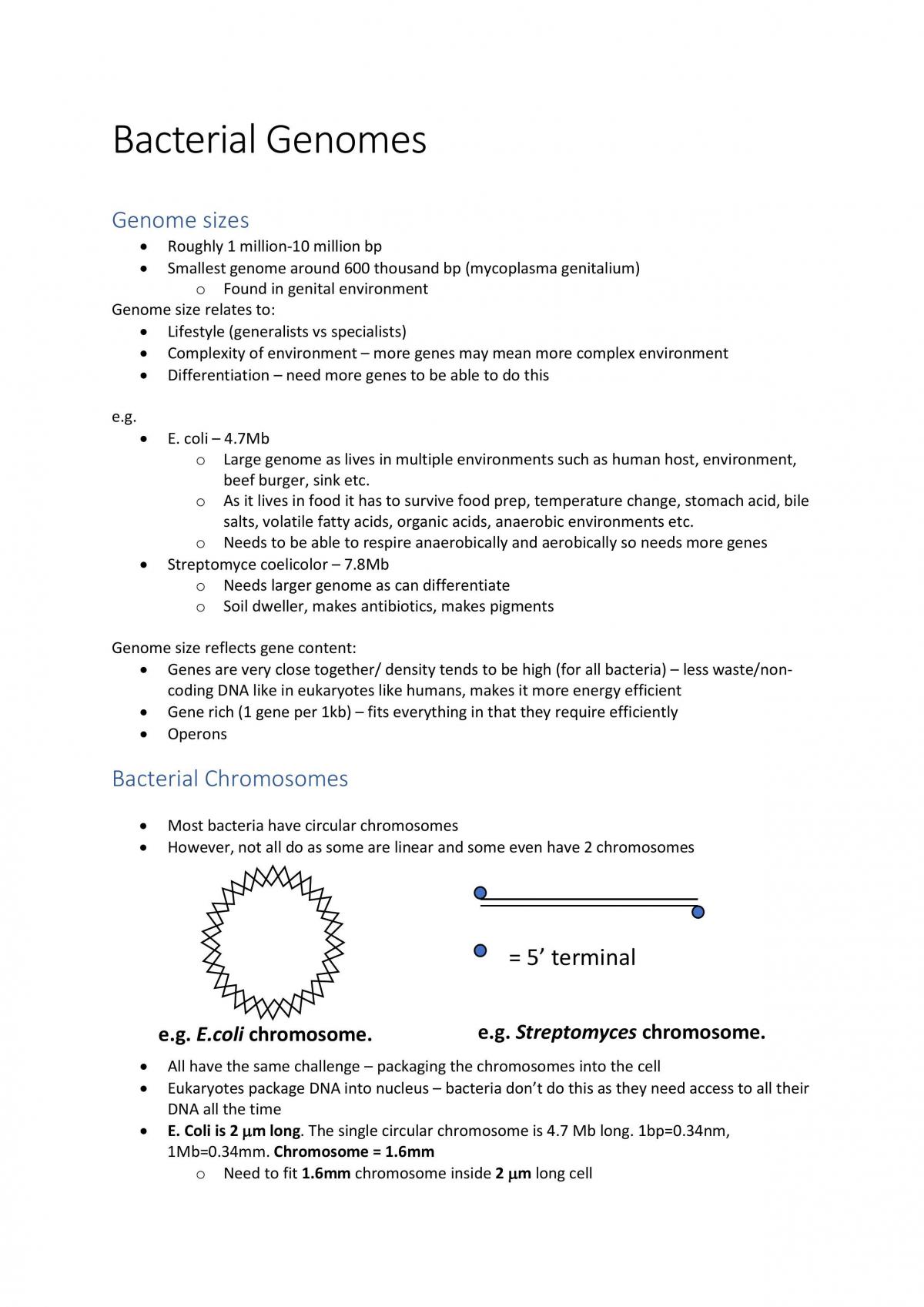 Genetics II notes - Page 1