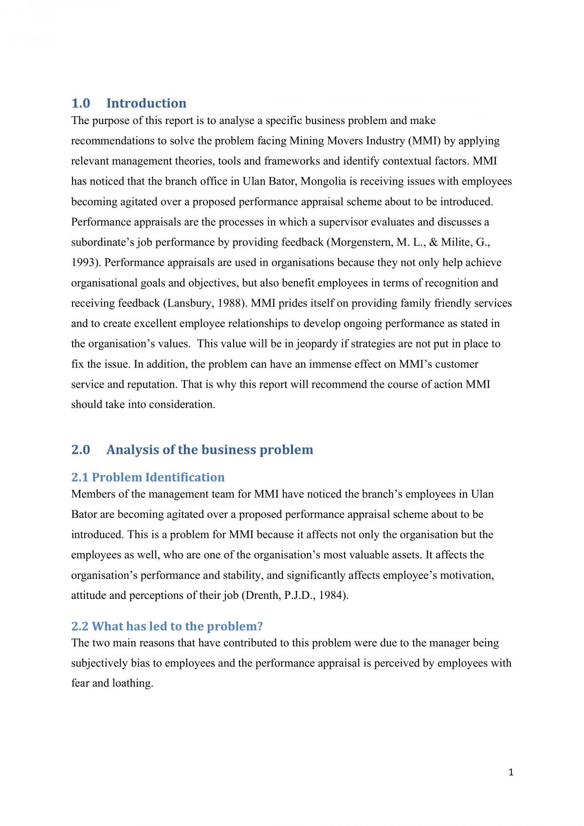 VBD Report - Page 1