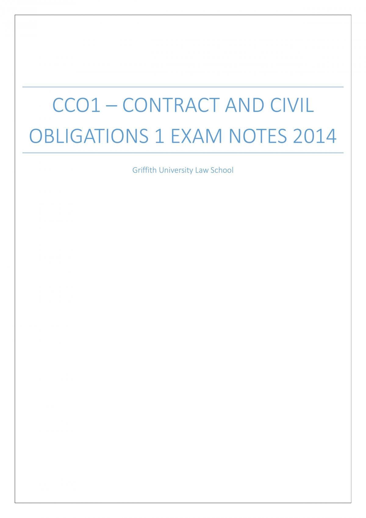 Exam Study Notes - Page 1