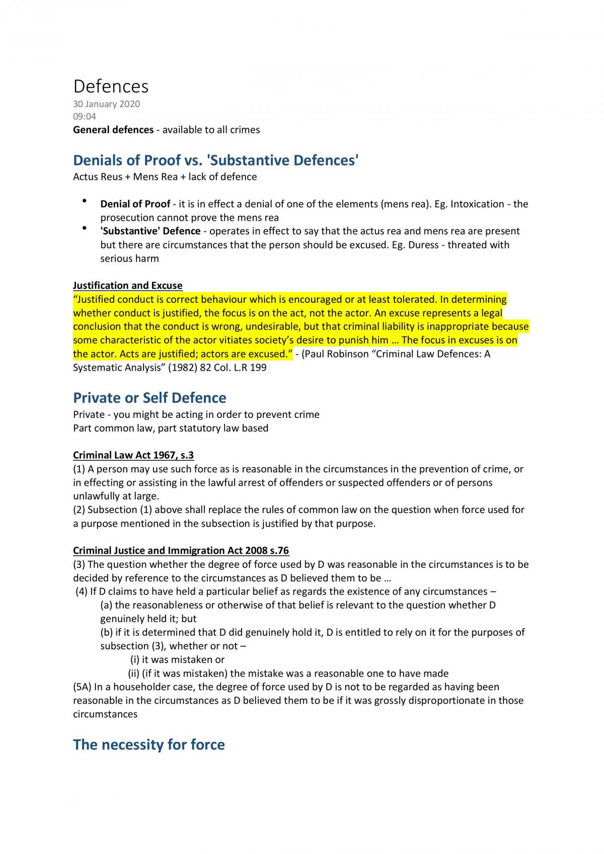 Criminal Law Module Notes - Page 1
