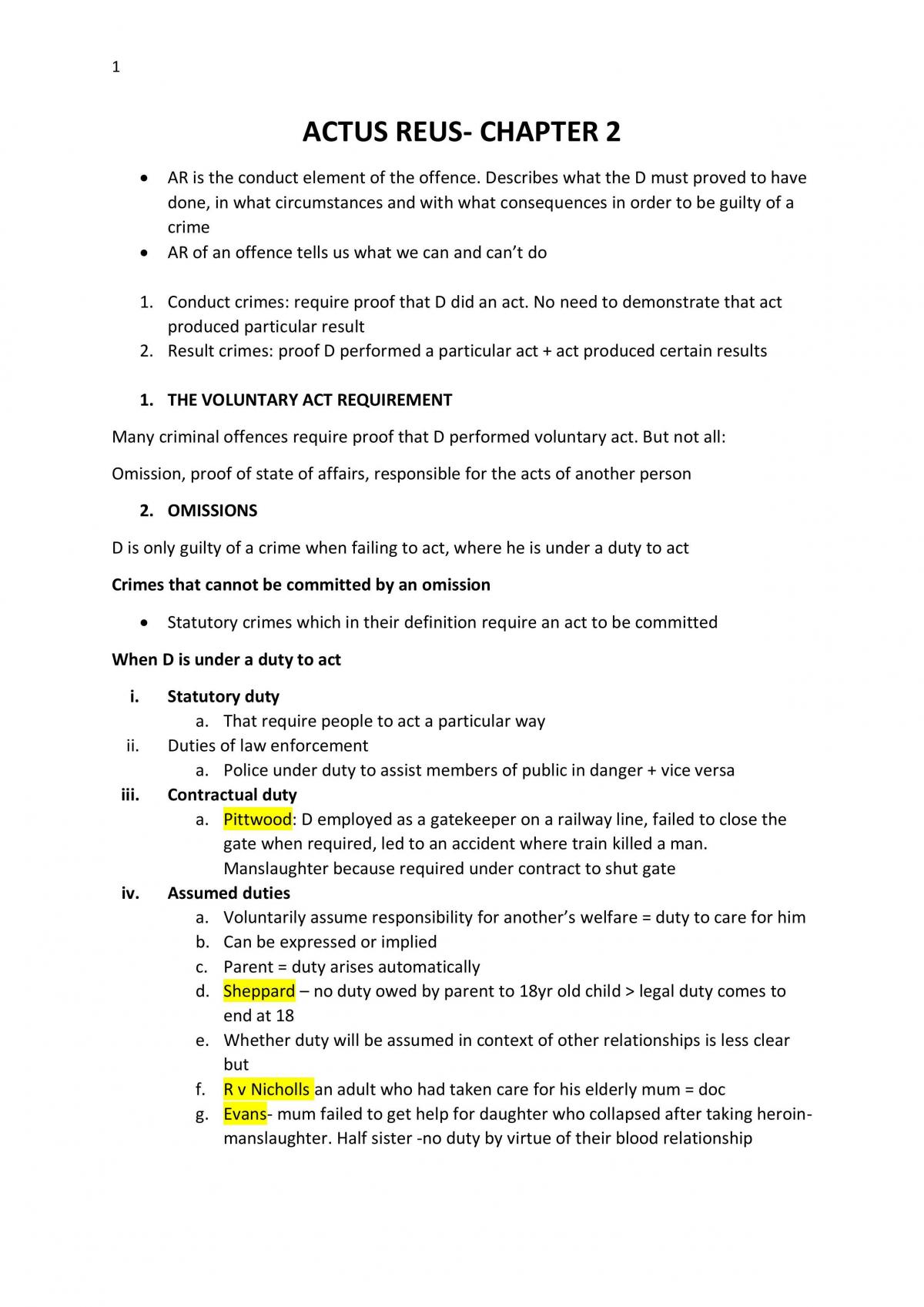 Criminal Law Full Notes - Page 1