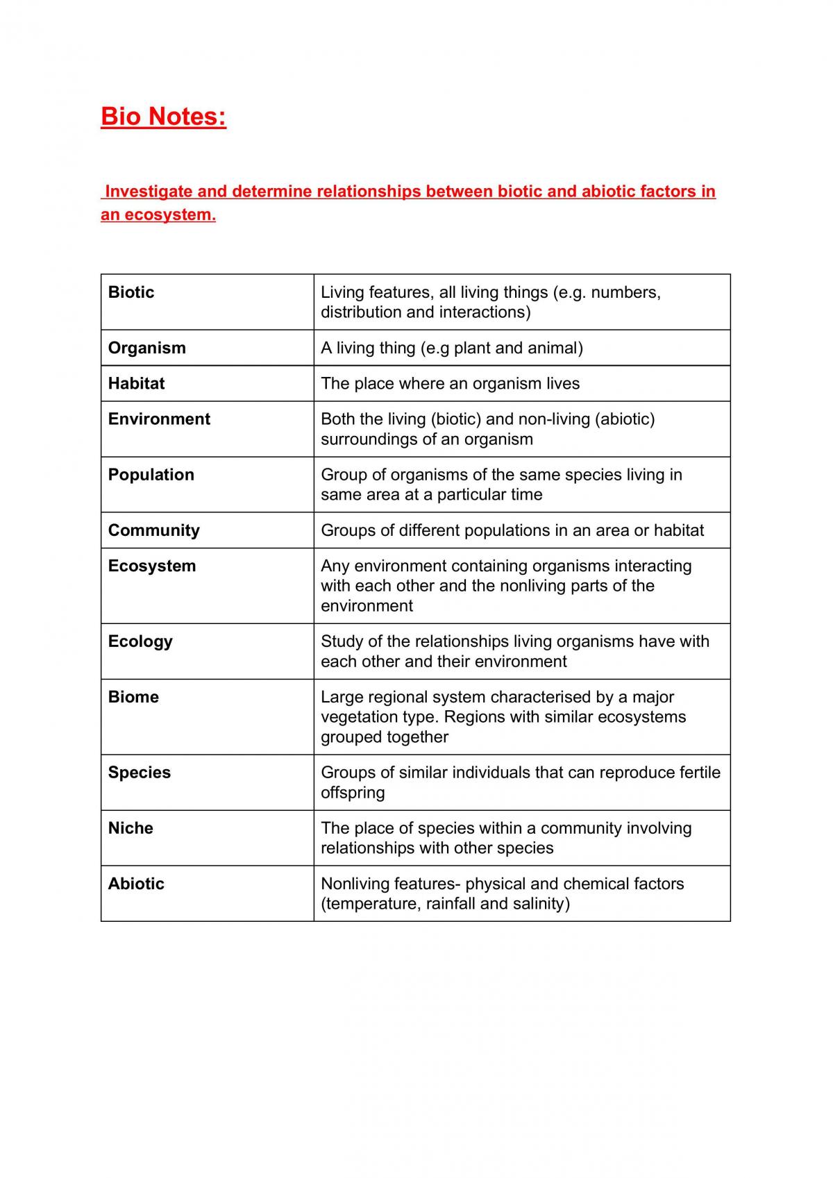 Year 11 Half-Yearly Preliminary Notes - Page 1
