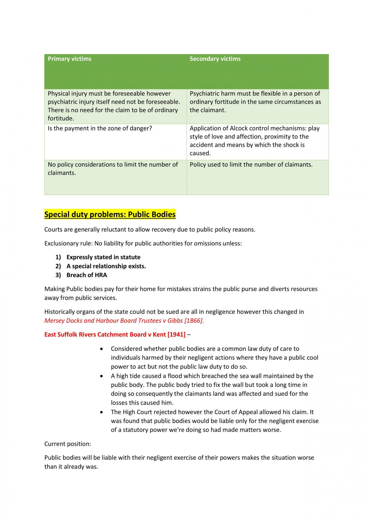 Tort Law Notes - Page 8