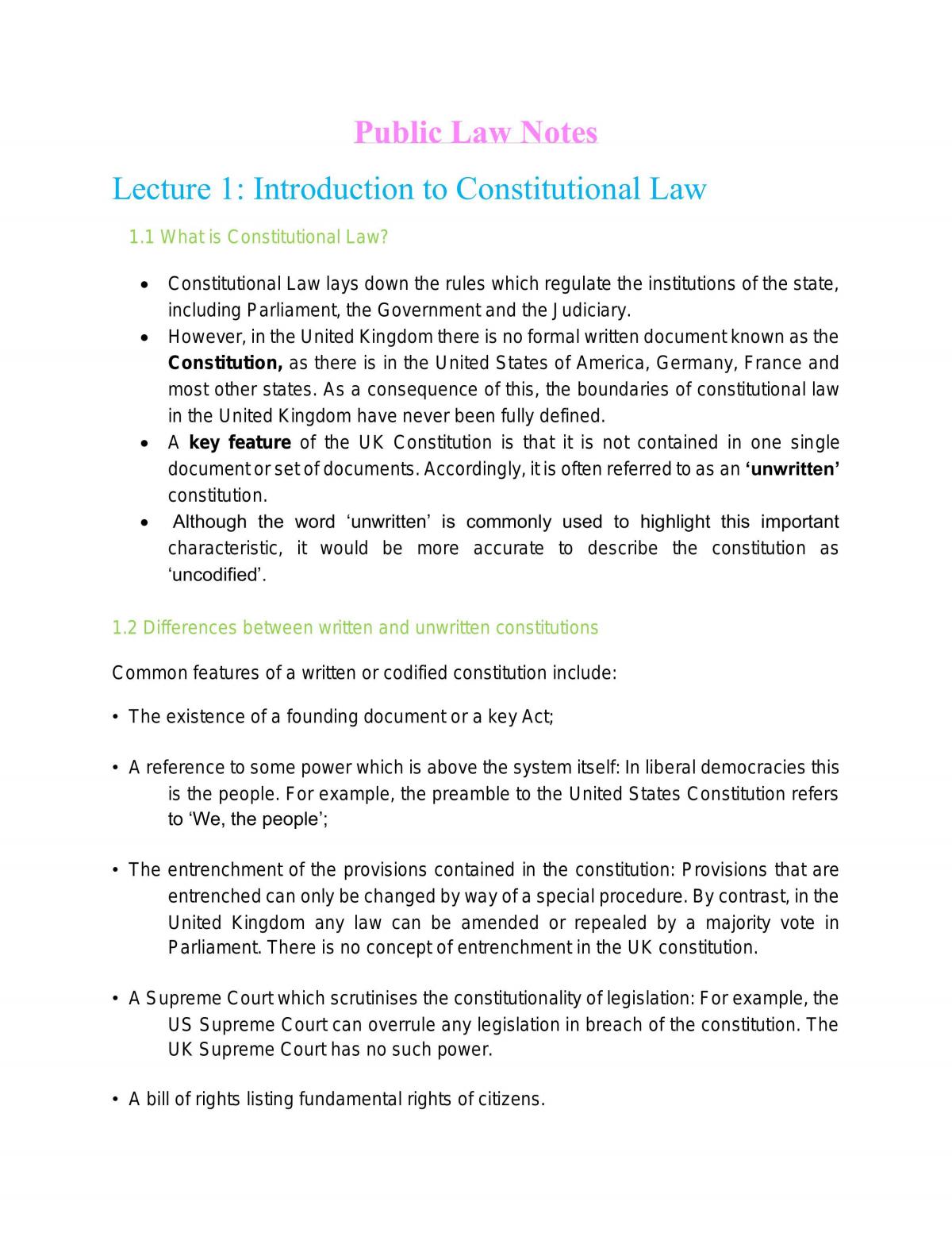 Public Law Notes - Page 1