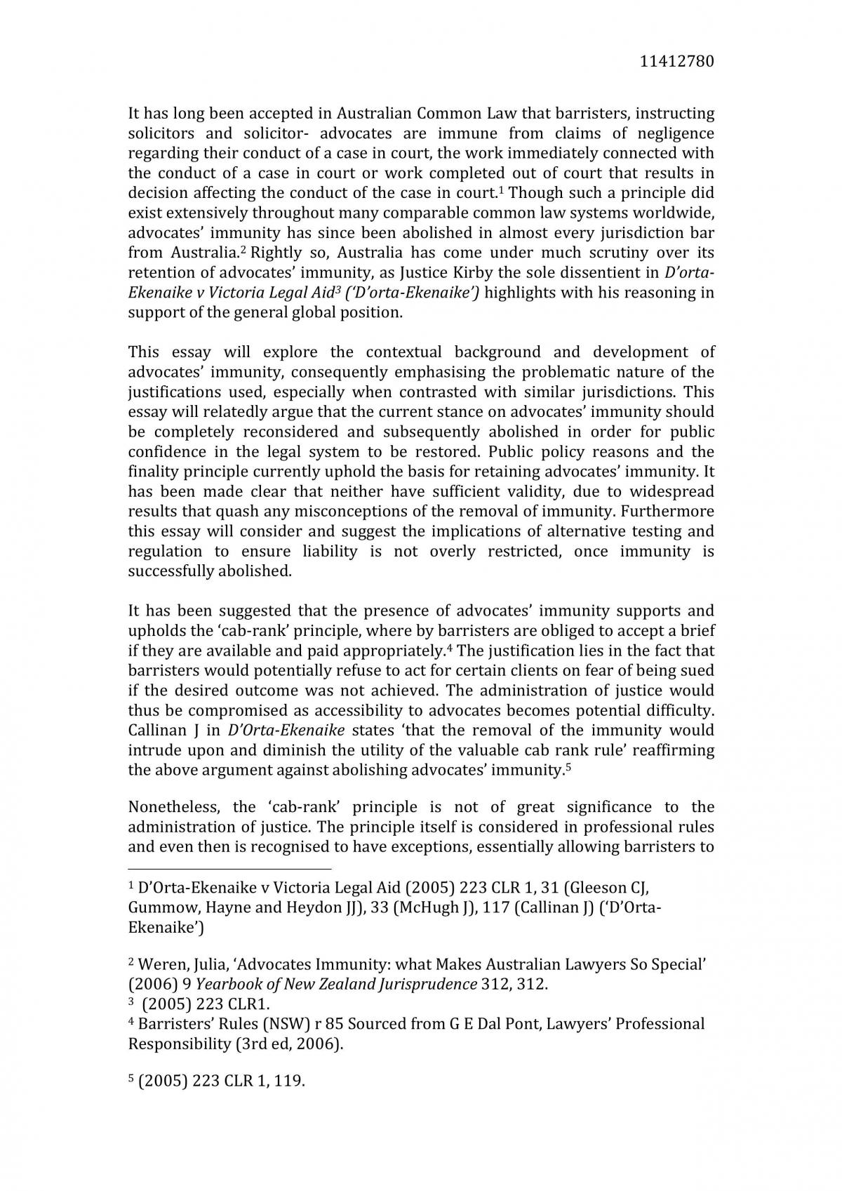 Torts Research Essay  - Page 1