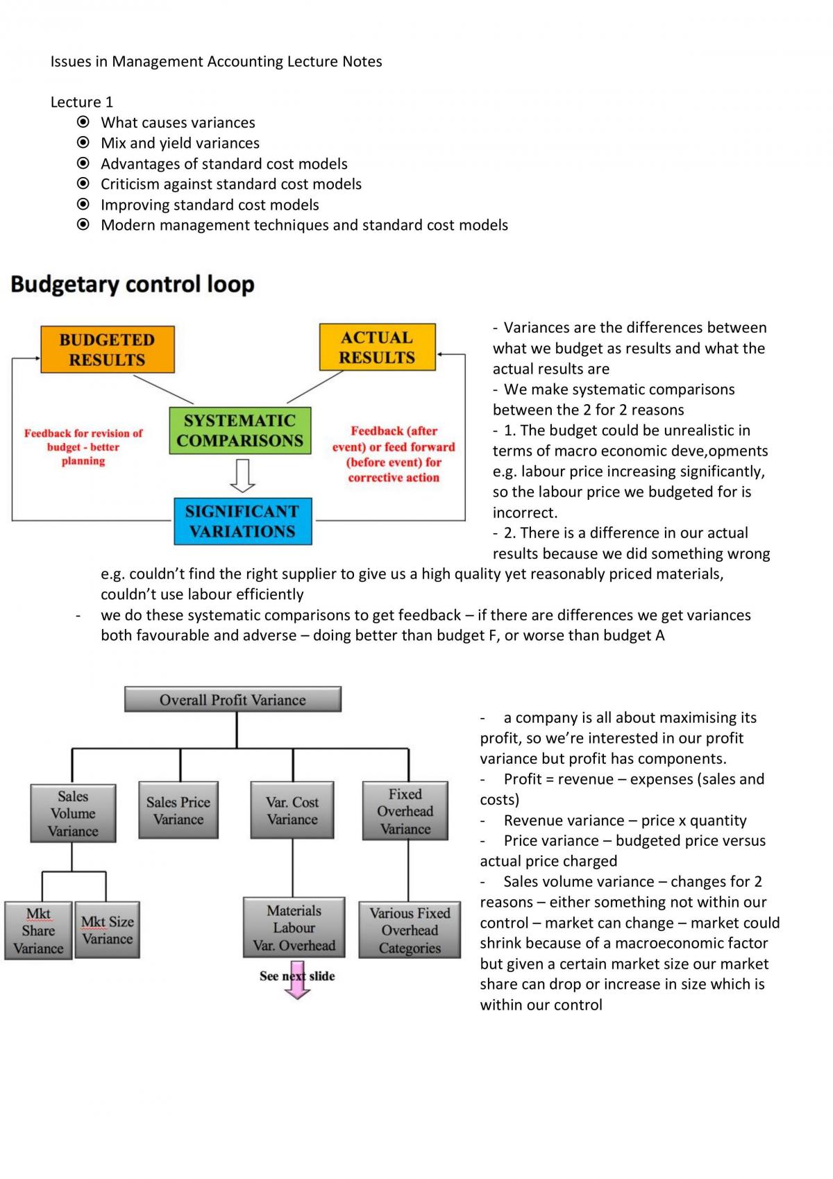 IB232 - Issues in Management Accounting Notes - Page 1