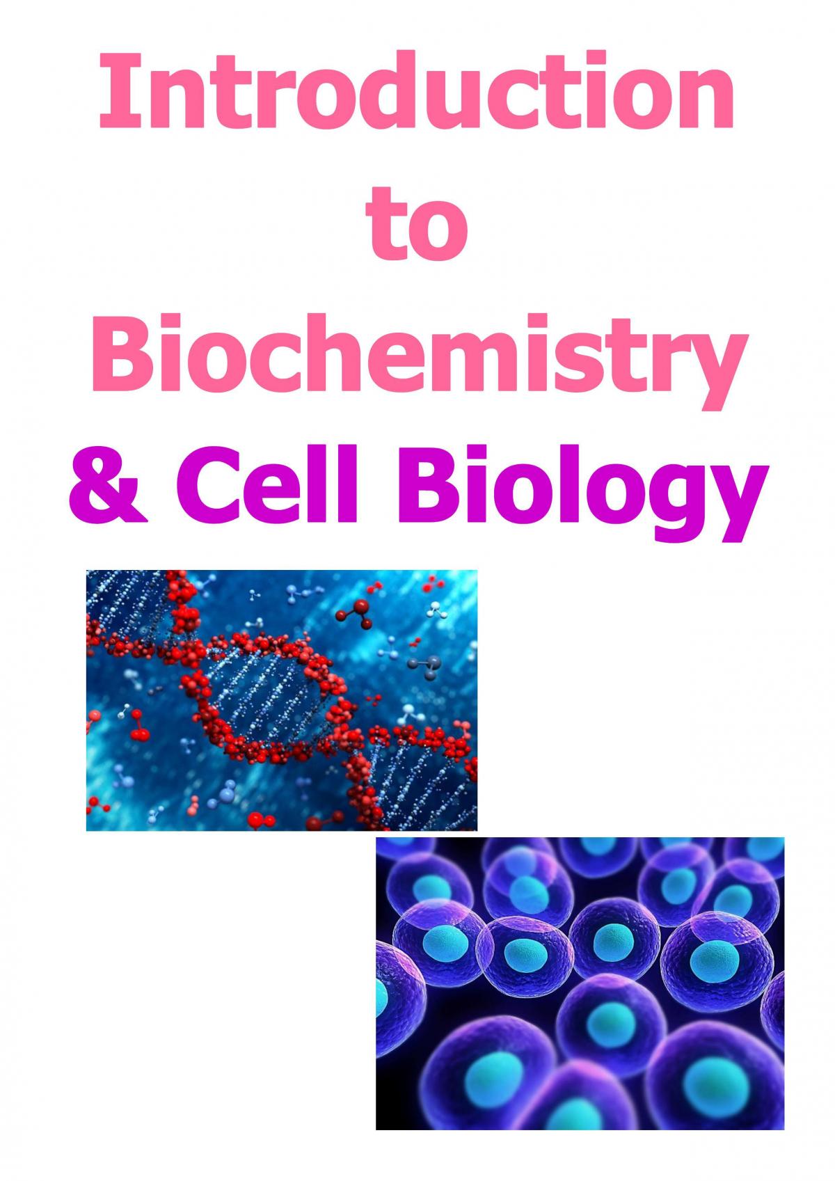 Introduction to Biochemistry and Cell Biology - Page 1