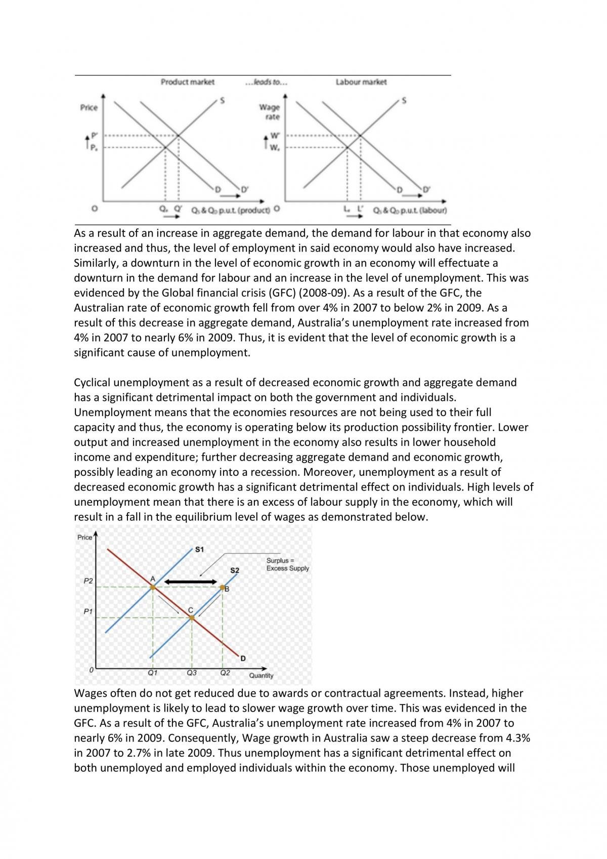 Economics Essay on Unemployment - Page 2