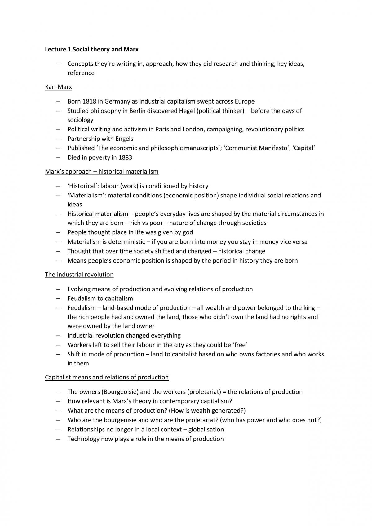 Foundations in Social and Anthropological Theory full notes - Page 1